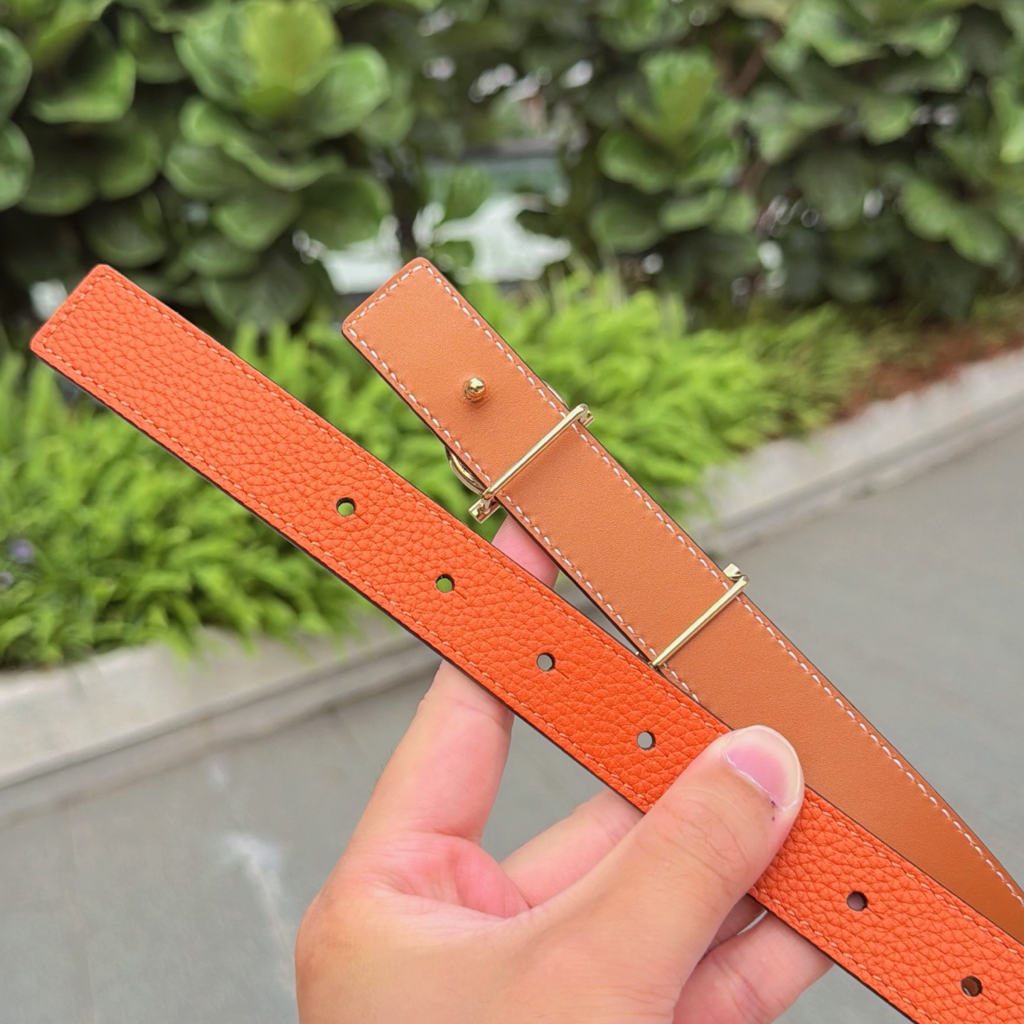 💥💥💥2.5cm爱马仕腰带，双面头层牛皮，长度：75.80.85.90.95.100.105.110欧，