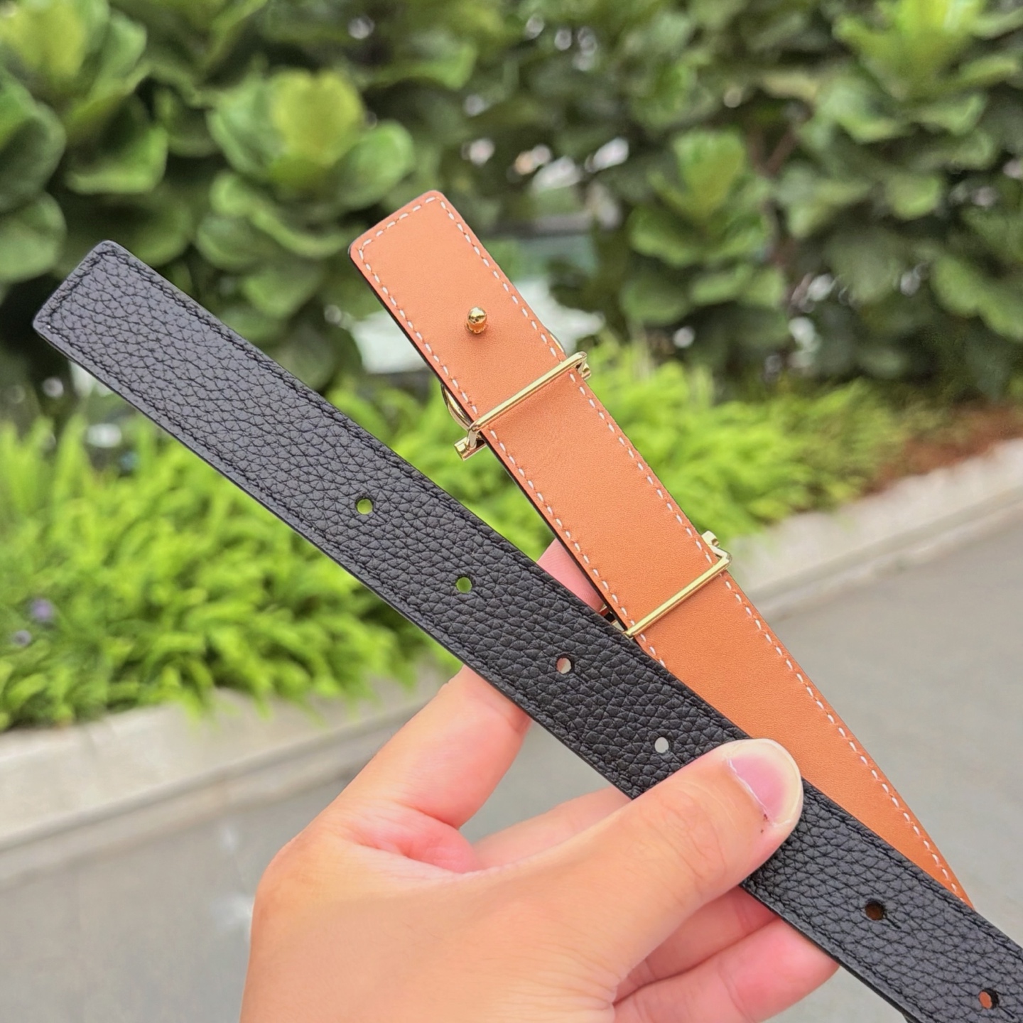 💥💥💥2.5cm爱马仕腰带，双面头层牛皮，长度：75.80.85.90.95.100.105.110欧，