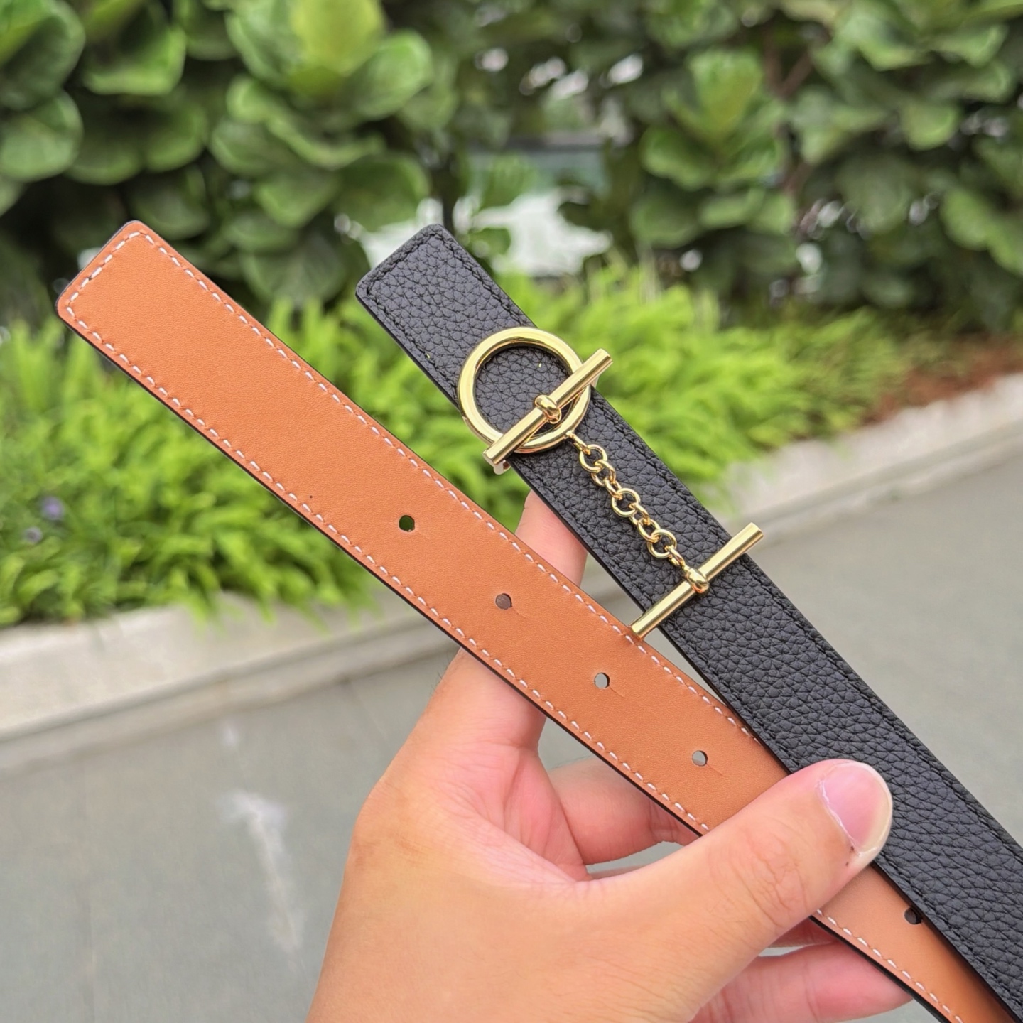 💥💥💥2.5cm爱马仕腰带，双面头层牛皮，长度：75.80.85.90.95.100.105.110欧，