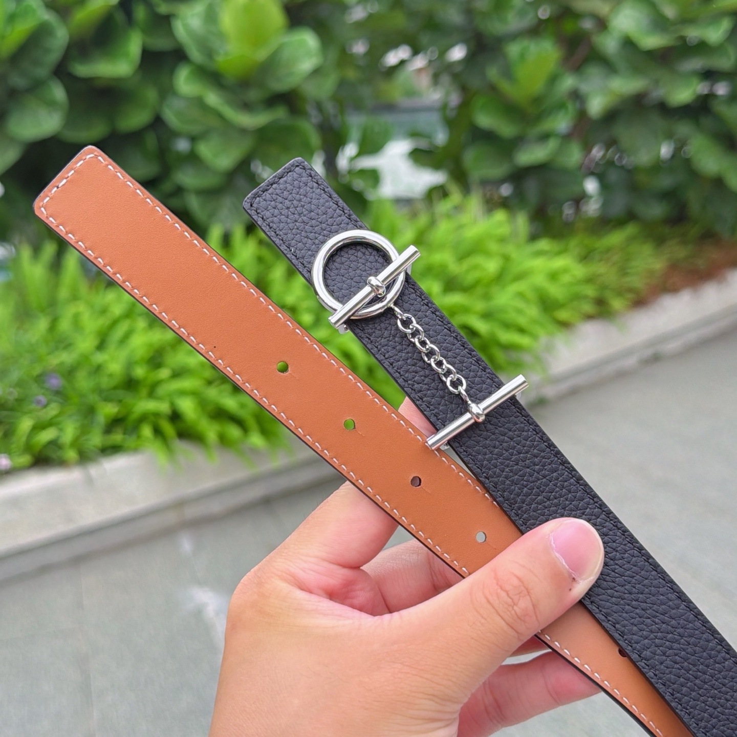 💥💥💥2.5cm爱马仕腰带，双面头层牛皮，长度：75.80.85.90.95.100.105.110欧，