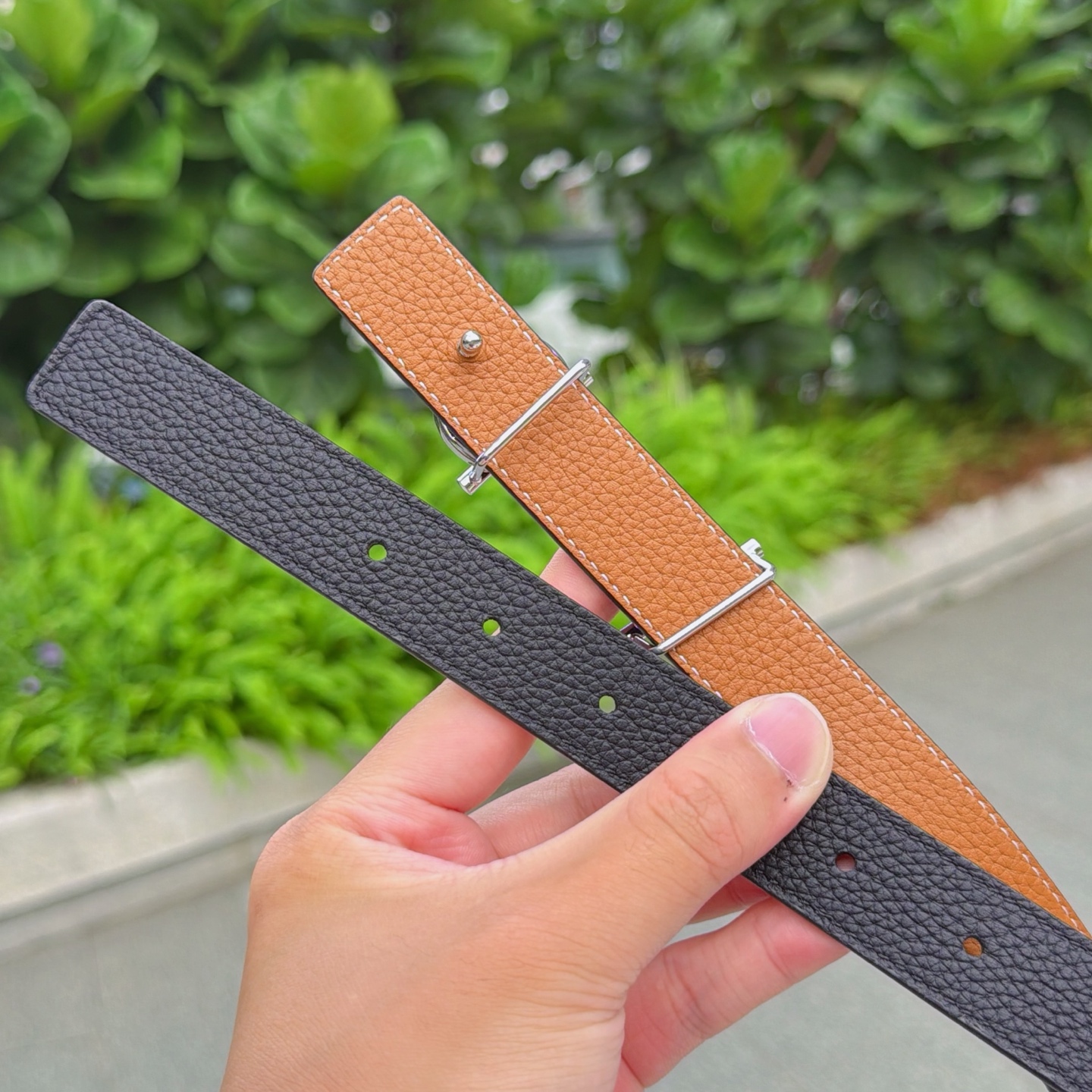 💥💥💥2.5cm爱马仕腰带，双面头层牛皮，长度：75.80.85.90.95.100.105.110欧，