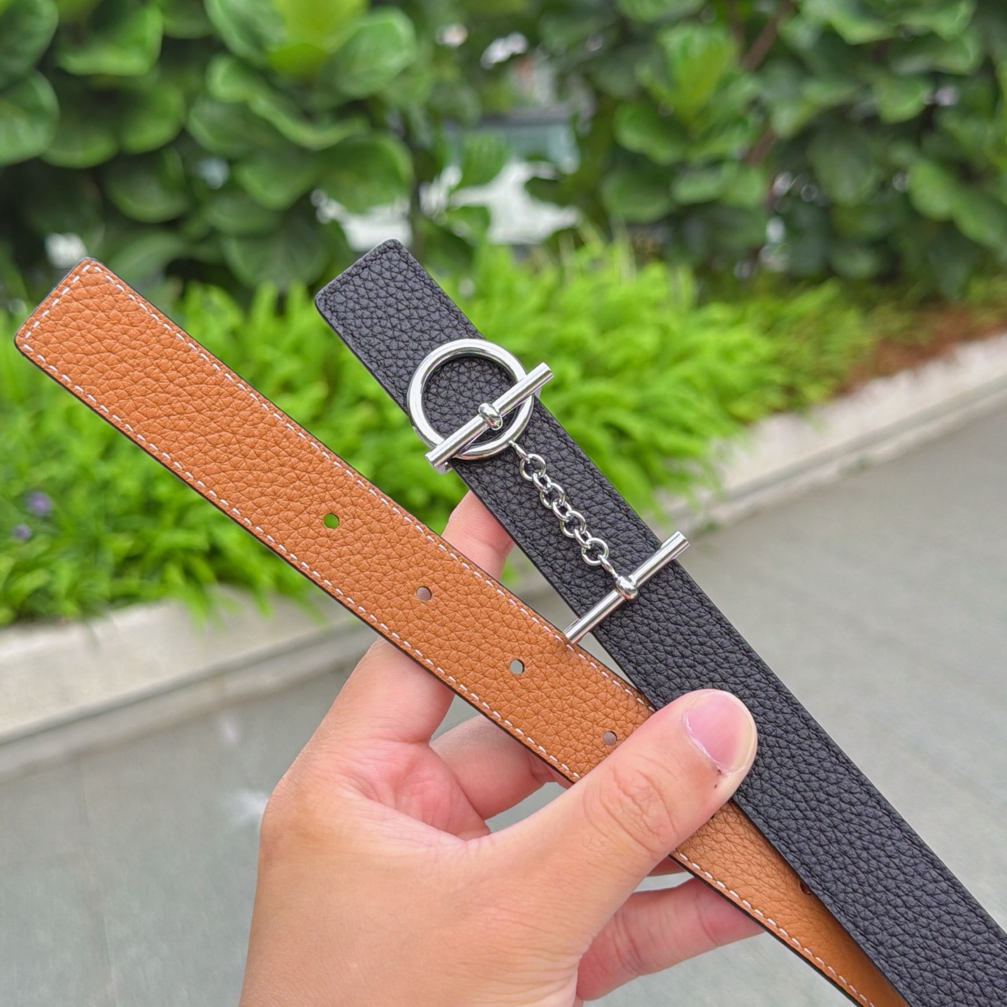 💥💥💥2.5cm爱马仕腰带，双面头层牛皮，长度：75.80.85.90.95.100.105.110欧，