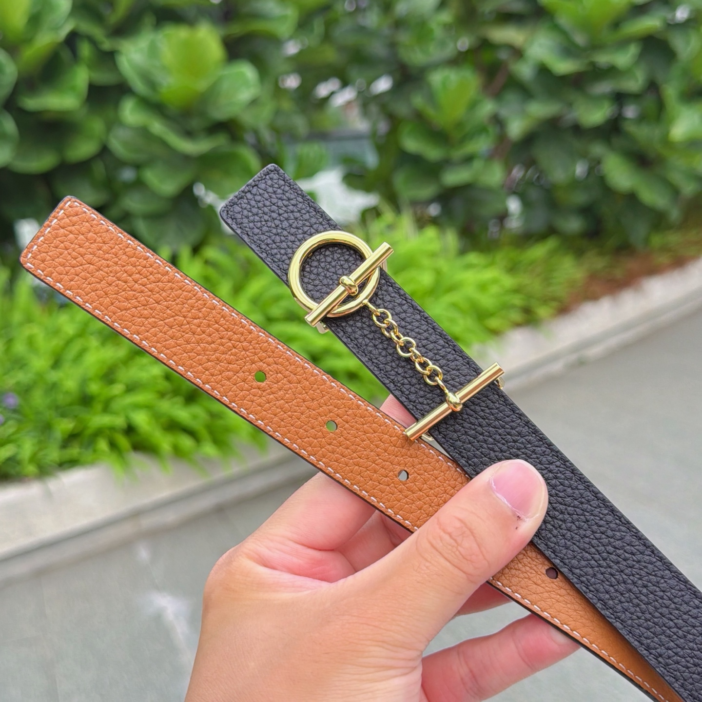 💥💥💥2.5cm爱马仕腰带，双面头层牛皮，长度：75.80.85.90.95.100.105.110欧，