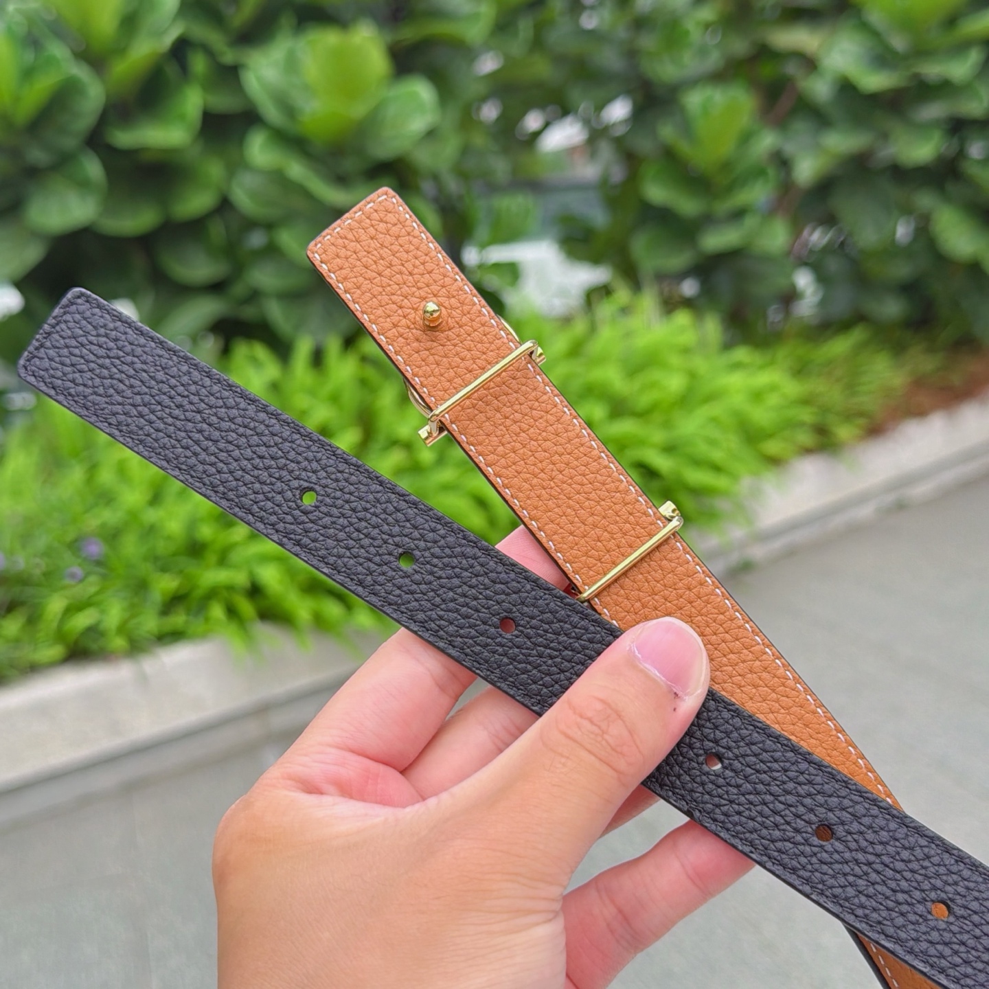 💥💥💥2.5cm爱马仕腰带，双面头层牛皮，长度：75.80.85.90.95.100.105.110欧，