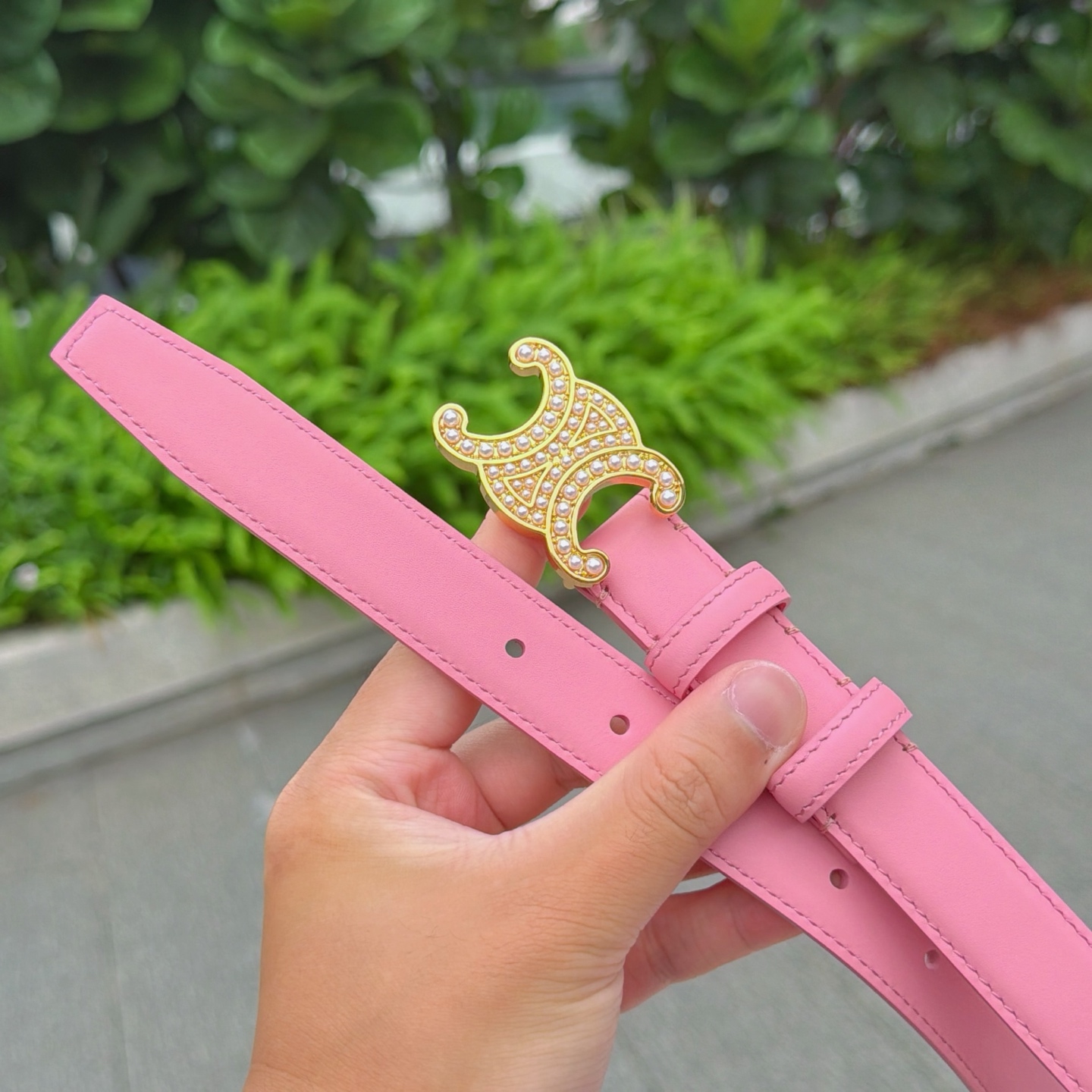 💥💥💥2.5cm赛琳腰带，头层牛皮，长度：75.80.85.90.95.100.105欧，铜五金扣原版开