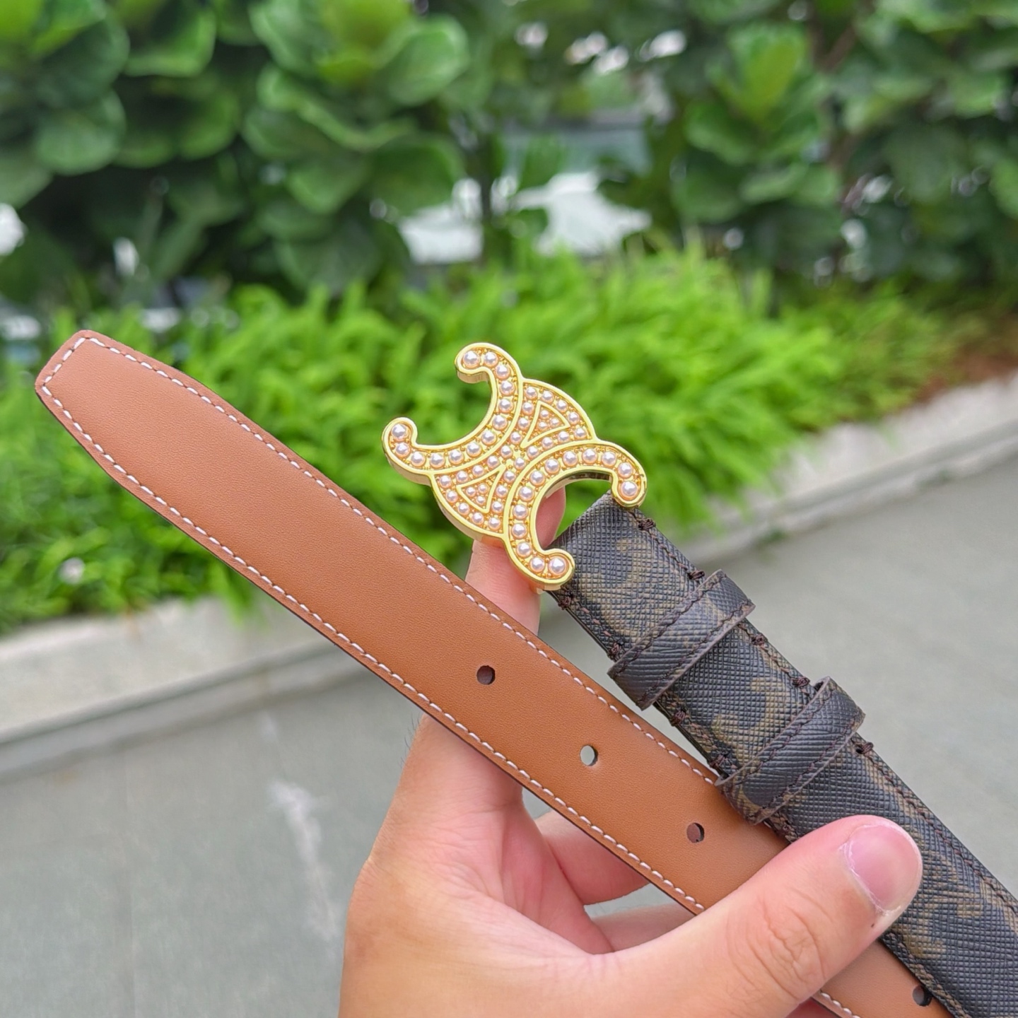 💥💥💥2.5cm赛琳腰带，头层牛皮，长度：75.80.85.90.95.100.105欧，铜五金扣原版开