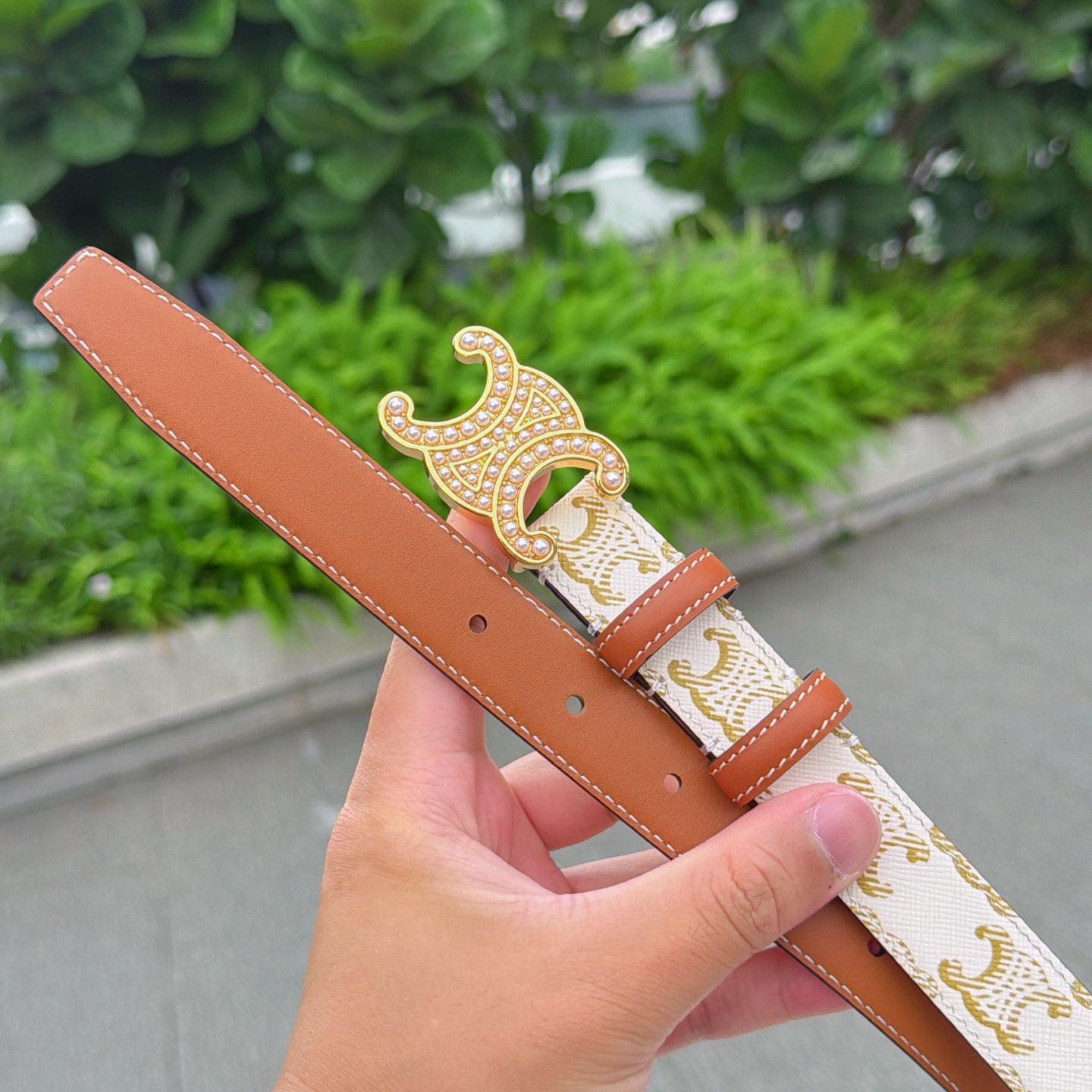 💥💥💥2.5cm赛琳腰带，头层牛皮，长度：75.80.85.90.95.100.105欧，铜五金扣原版开