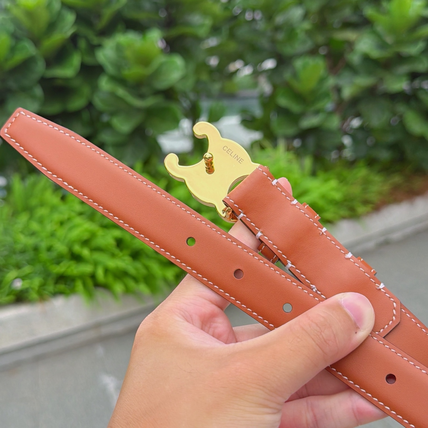 💥💥💥2.5cm赛琳腰带，头层牛皮，长度：75.80.85.90.95.100.105欧，铜五金扣原版开