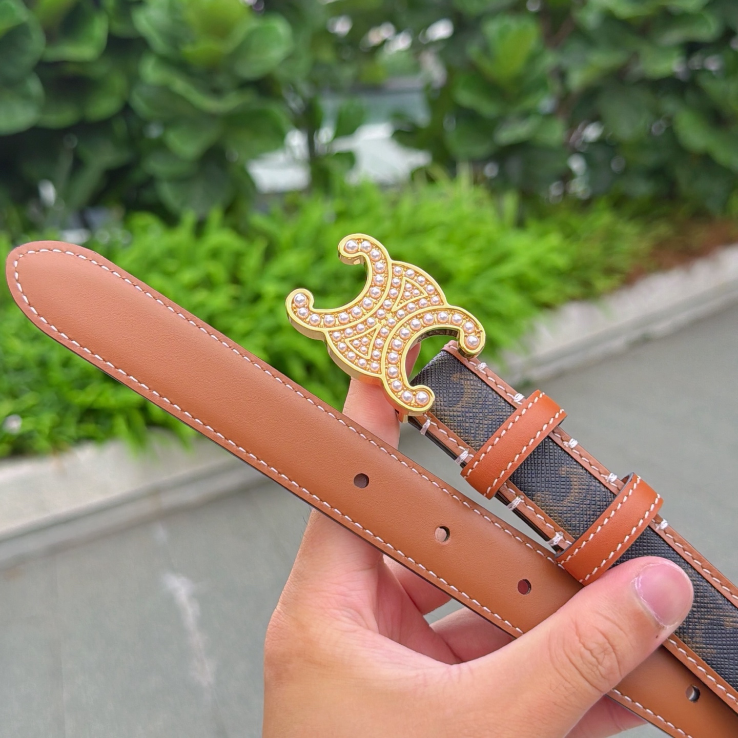 💥💥💥2.5cm赛琳腰带，头层牛皮，长度：75.80.85.90.95.100.105欧，铜五金扣原版开