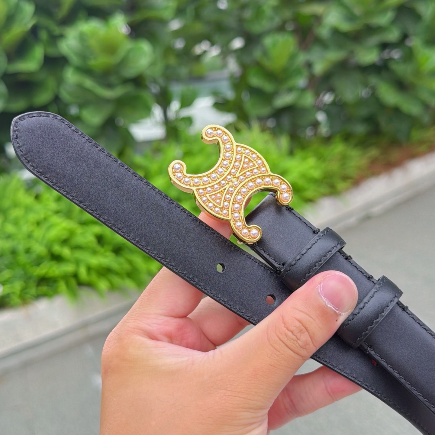 💥💥💥2.5cm赛琳腰带，头层牛皮，长度：75.80.85.90.95.100.105欧，铜五金扣原版开