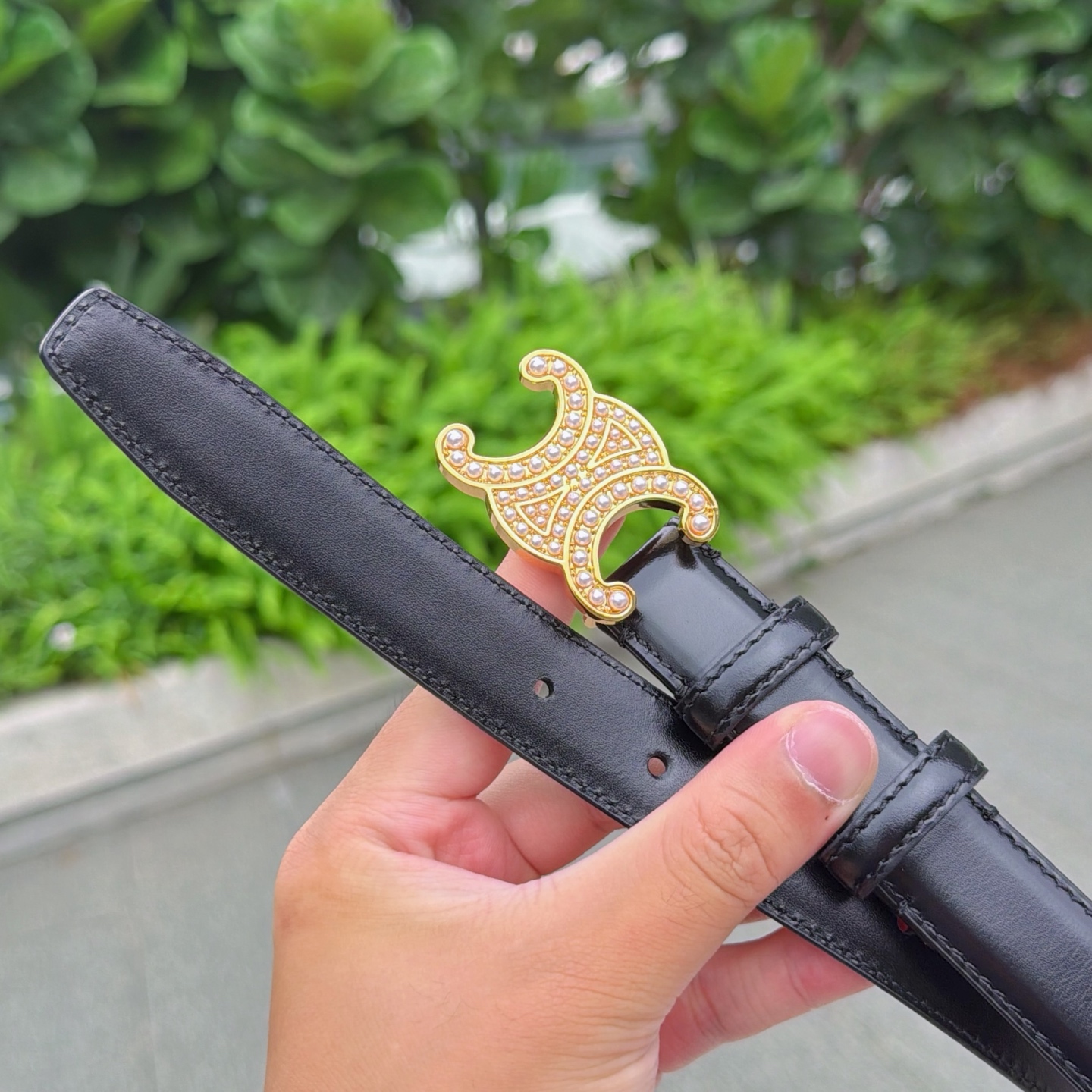 💥💥💥2.5cm赛琳腰带，头层牛皮，长度：75.80.85.90.95.100.105欧，铜五金扣原版开