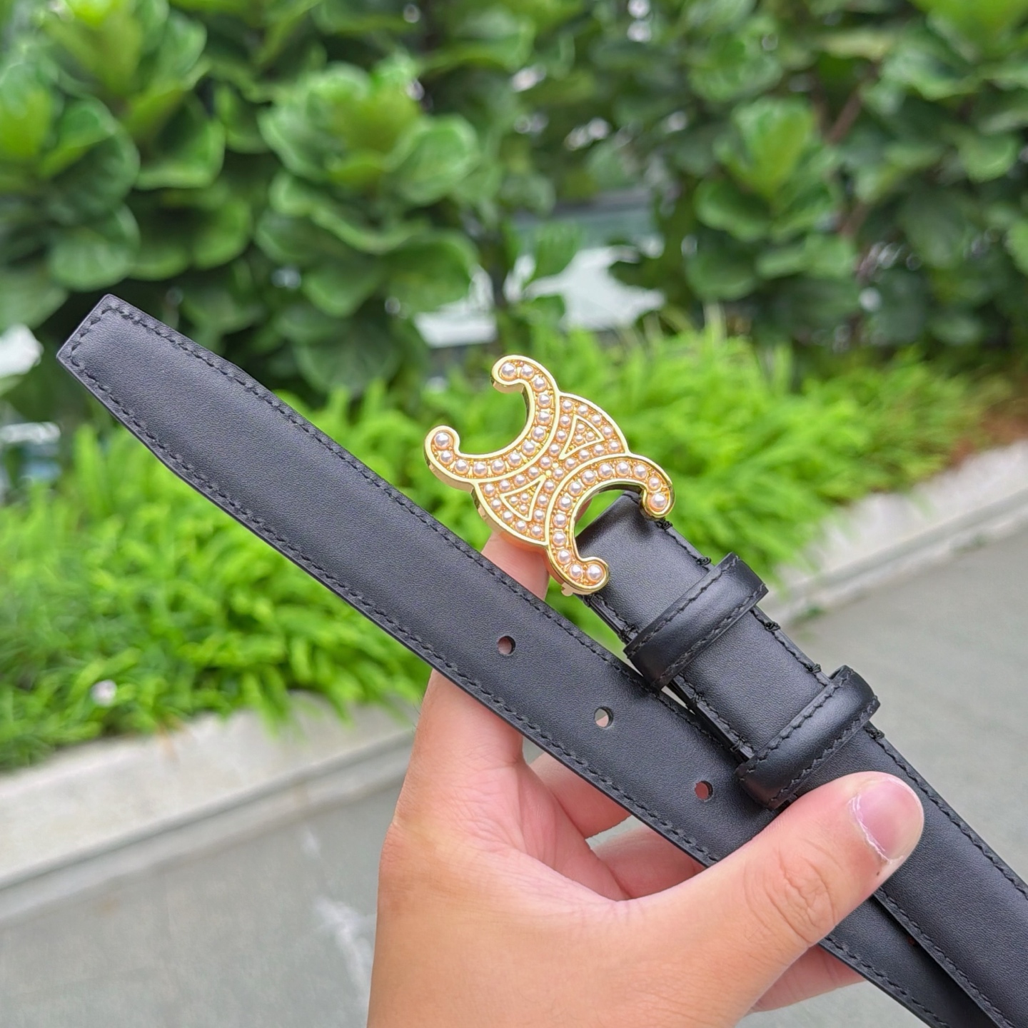 💥💥💥2.5cm赛琳腰带，头层牛皮，长度：75.80.85.90.95.100.105欧，铜五金扣原版开