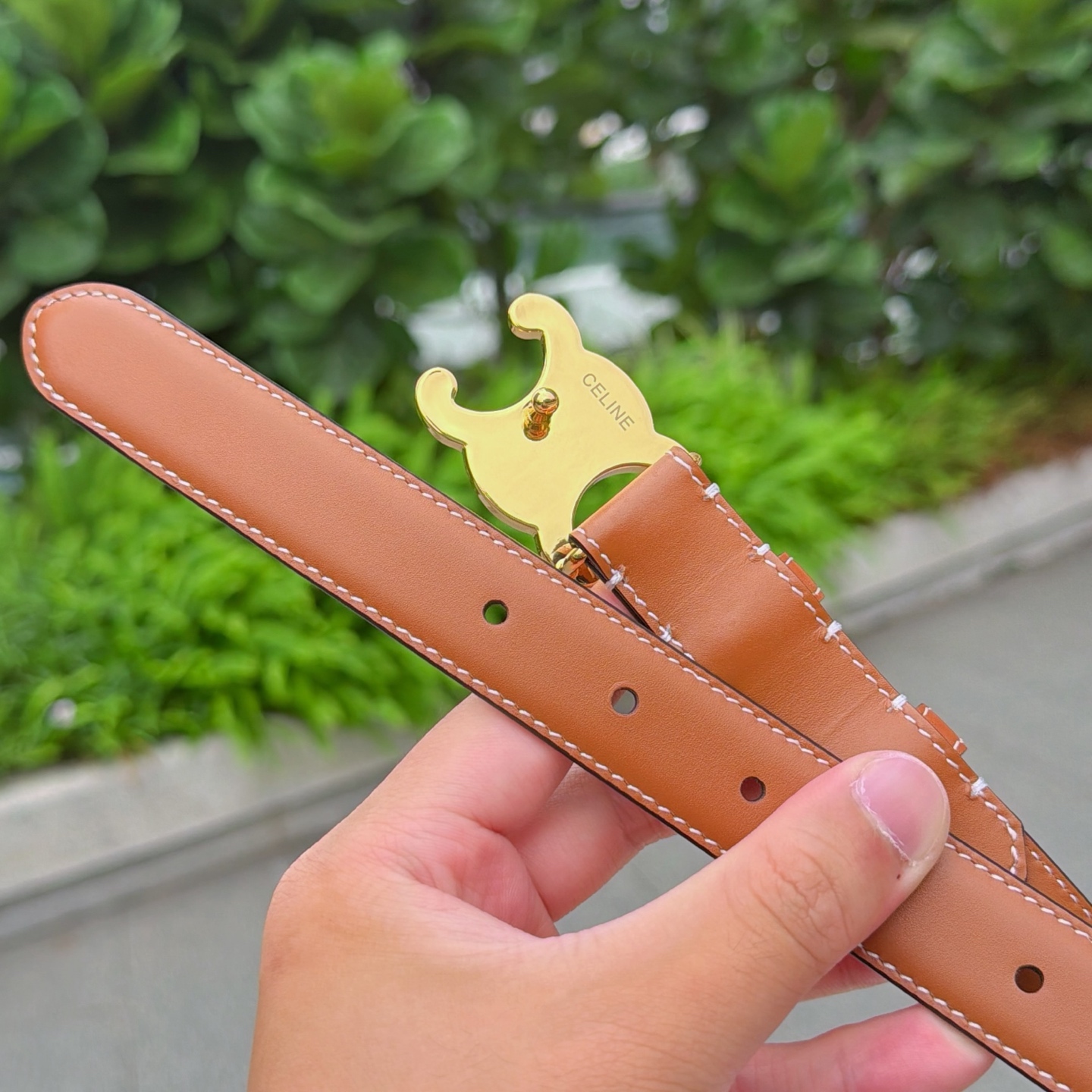 💥💥💥2.5cm赛琳腰带，头层牛皮，长度：75.80.85.90.95.100.105欧，铜五金扣原版开