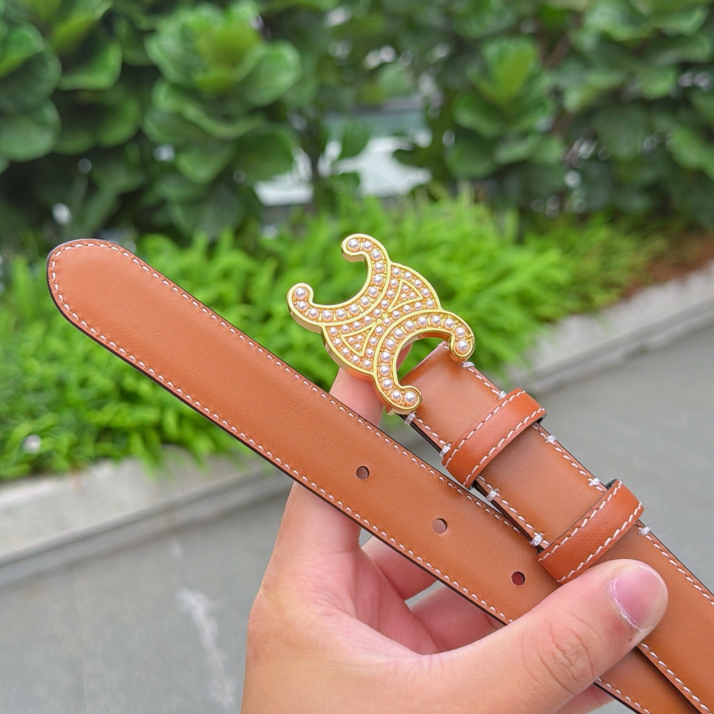 💥💥💥2.5cm赛琳腰带，头层牛皮，长度：75.80.85.90.95.100.105欧，铜五金扣原版开