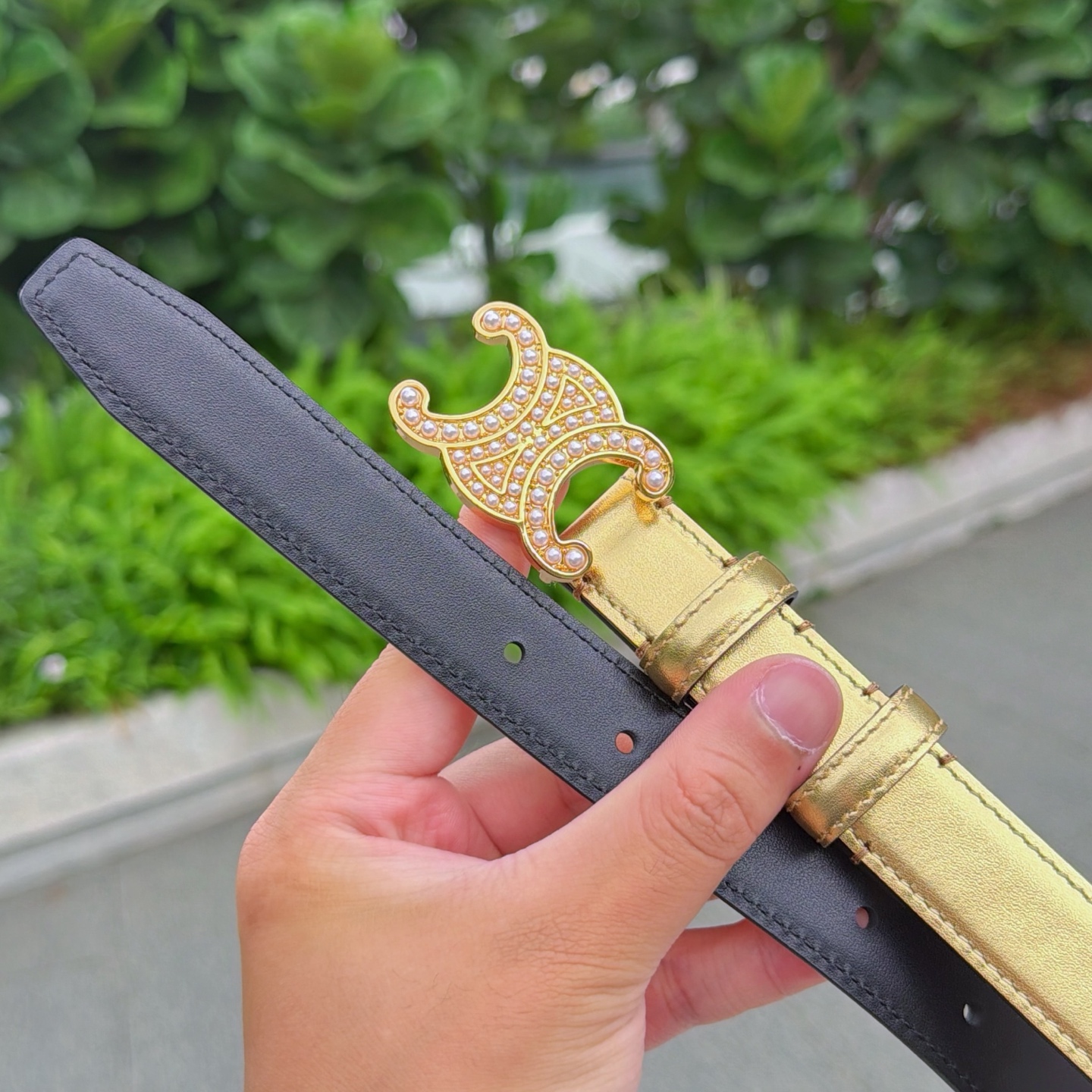 💥💥💥2.5cm赛琳腰带，头层牛皮，长度：75.80.85.90.95.100.105欧，铜五金扣原版开