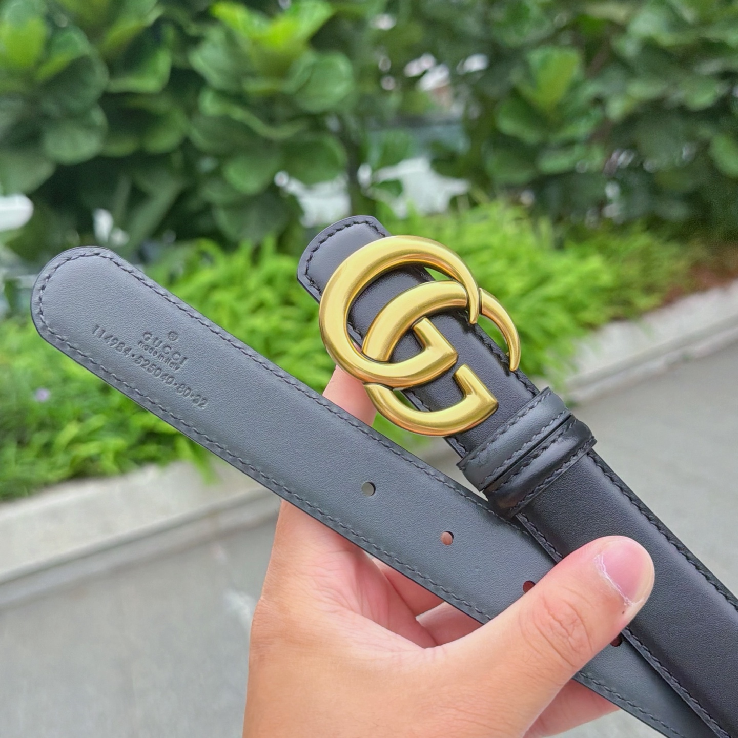 💥💥💥3.0cm 古驰 腰带，双面头层牛皮，长度：75.80.85.90.95.100.105欧，铜五金