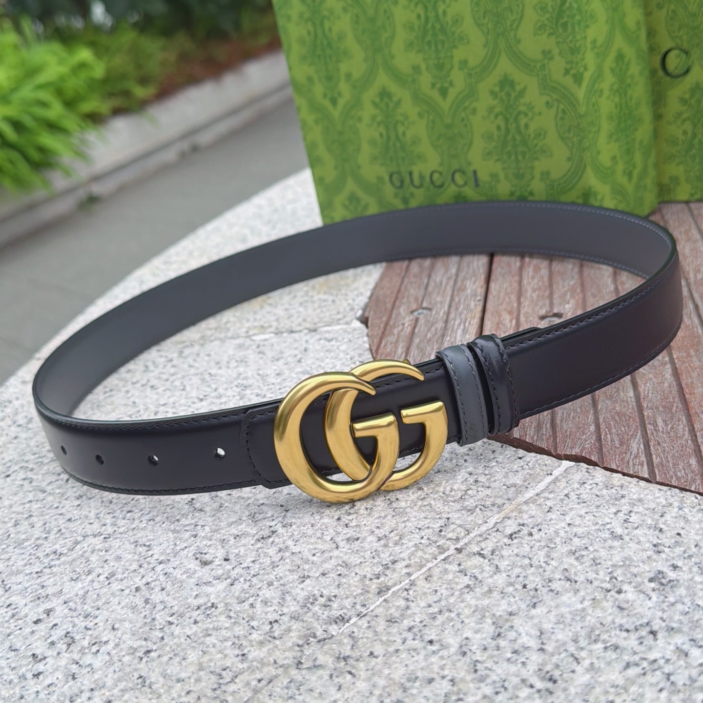 💥💥💥3.0cm 古驰 腰带，双面头层牛皮，长度：75.80.85.90.95.100.105欧，铜五金