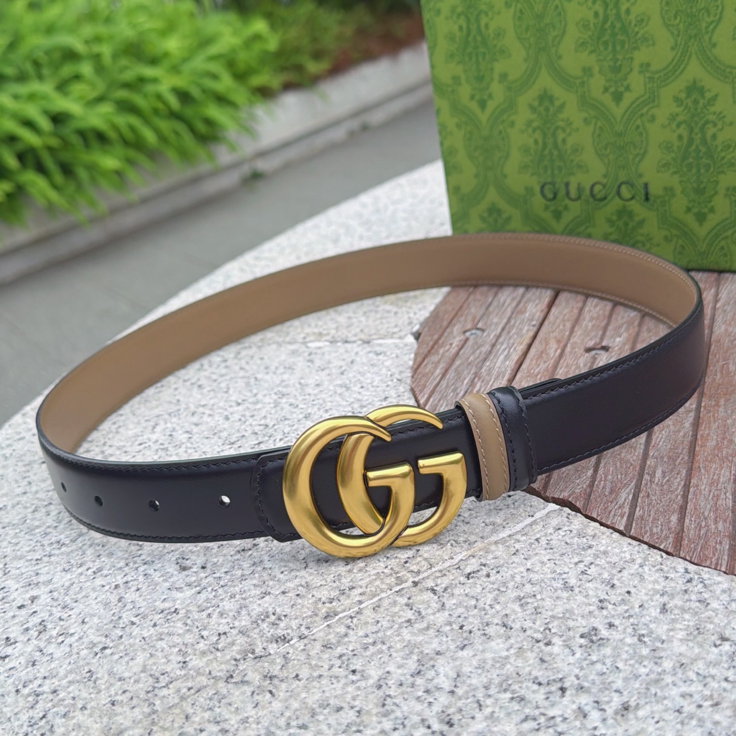 💥💥💥3.0cm 古驰 腰带，双面头层牛皮，长度：75.80.85.90.95.100.105欧，铜五金