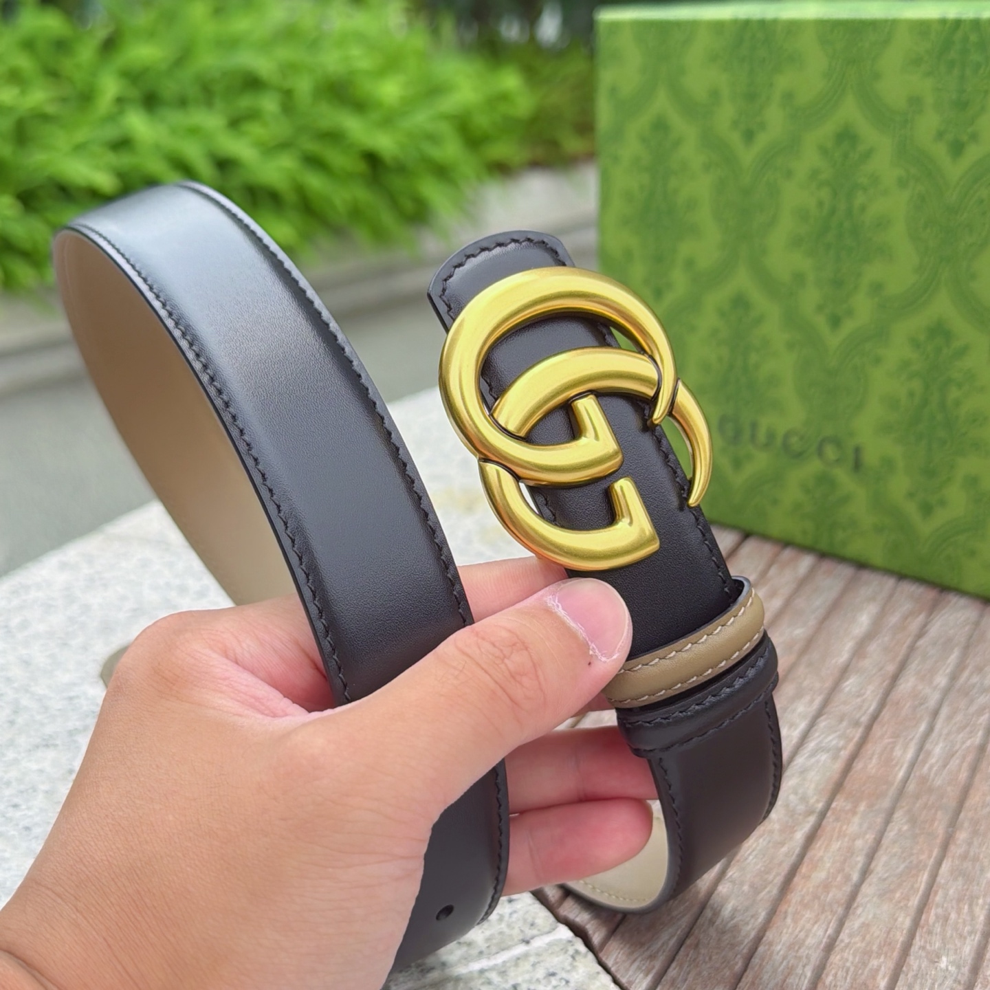 💥💥💥3.0cm 古驰 腰带，双面头层牛皮，长度：75.80.85.90.95.100.105欧，铜五金