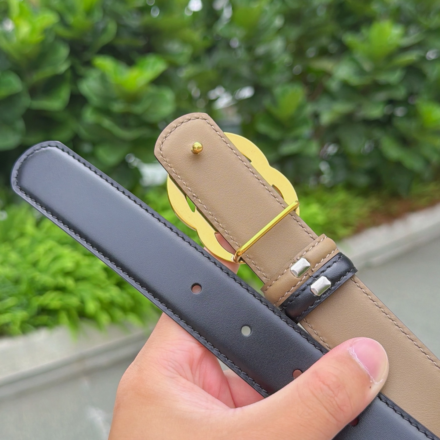 💥💥💥3.0cm 古驰 腰带，双面头层牛皮，长度：75.80.85.90.95.100.105欧，铜五金