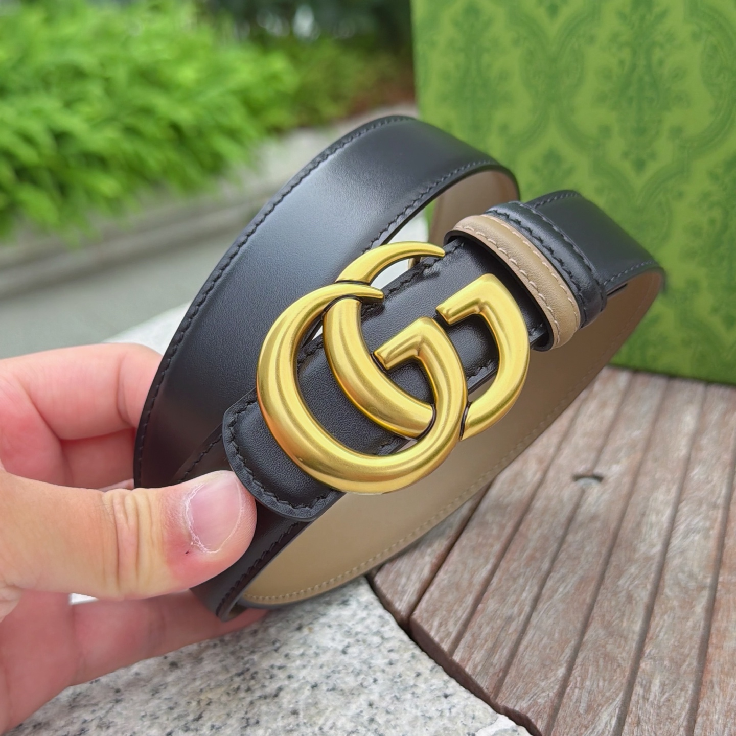 💥💥💥3.0cm 古驰 腰带，双面头层牛皮，长度：75.80.85.90.95.100.105欧，铜五金