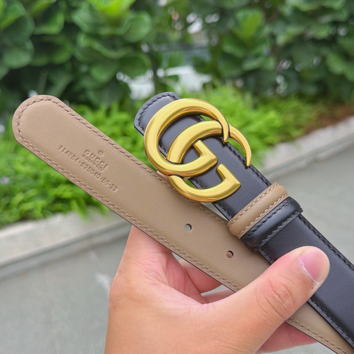 💥💥💥3.0cm 古驰 腰带，双面头层牛皮，长度：75.80.85.90.95.100.105欧，铜五金