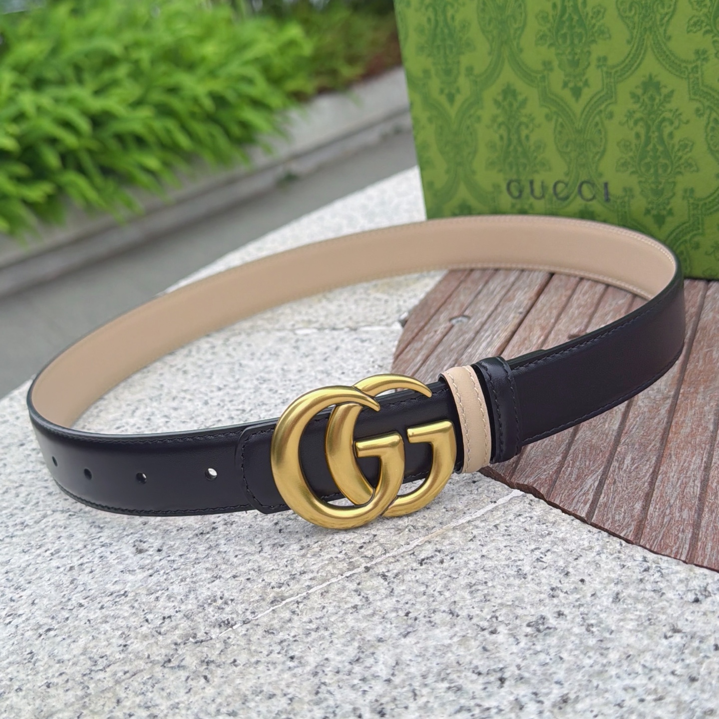 💥💥💥3.0cm 古驰 腰带，双面头层牛皮，长度：75.80.85.90.95.100.105欧，铜五金