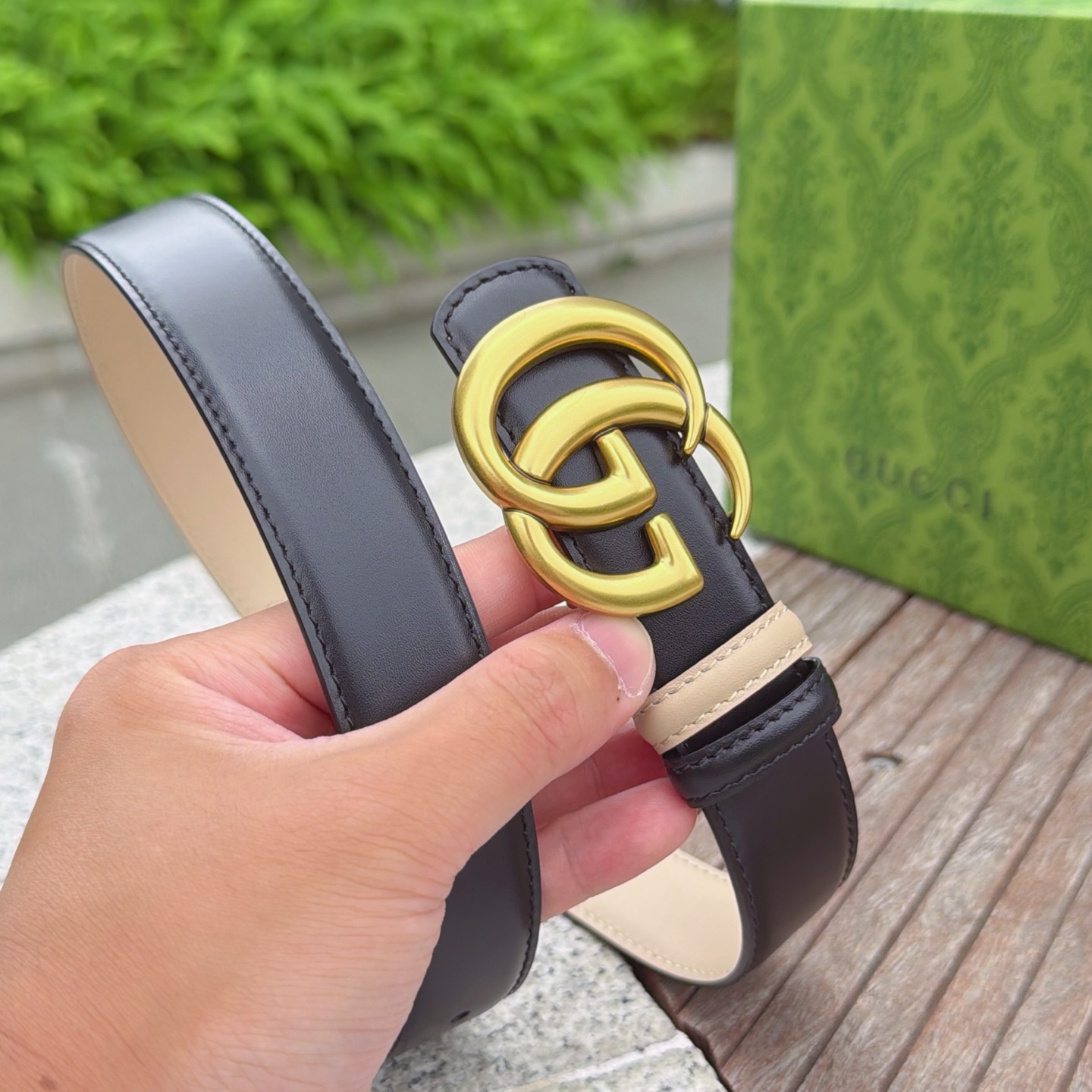 💥💥💥3.0cm 古驰 腰带，双面头层牛皮，长度：75.80.85.90.95.100.105欧，铜五金