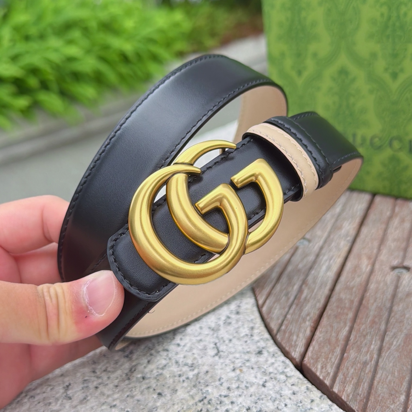 💥💥💥3.0cm 古驰 腰带，双面头层牛皮，长度：75.80.85.90.95.100.105欧，铜五金