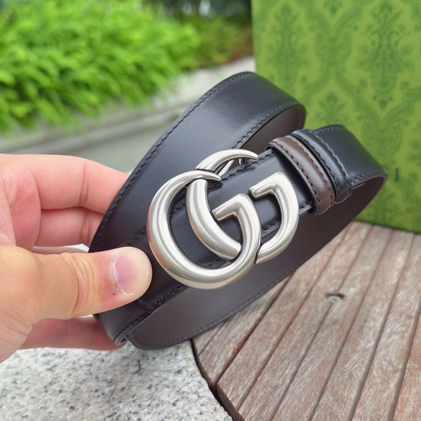 💥💥💥3.0cm 古驰 腰带，双面头层牛皮，长度：75.80.85.90.95.100.105欧，铜五金