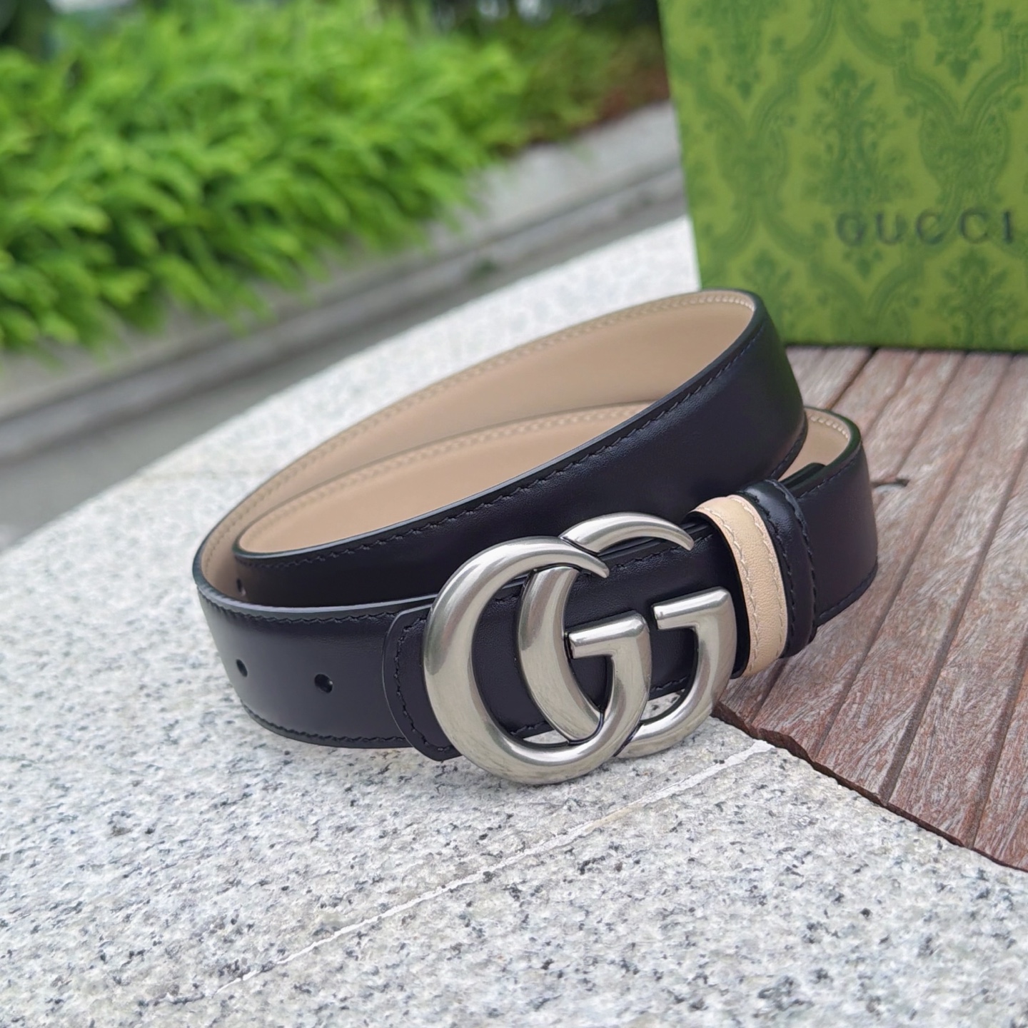 💥💥💥3.0cm 古驰 腰带，双面头层牛皮，长度：75.80.85.90.95.100.105欧，铜五金