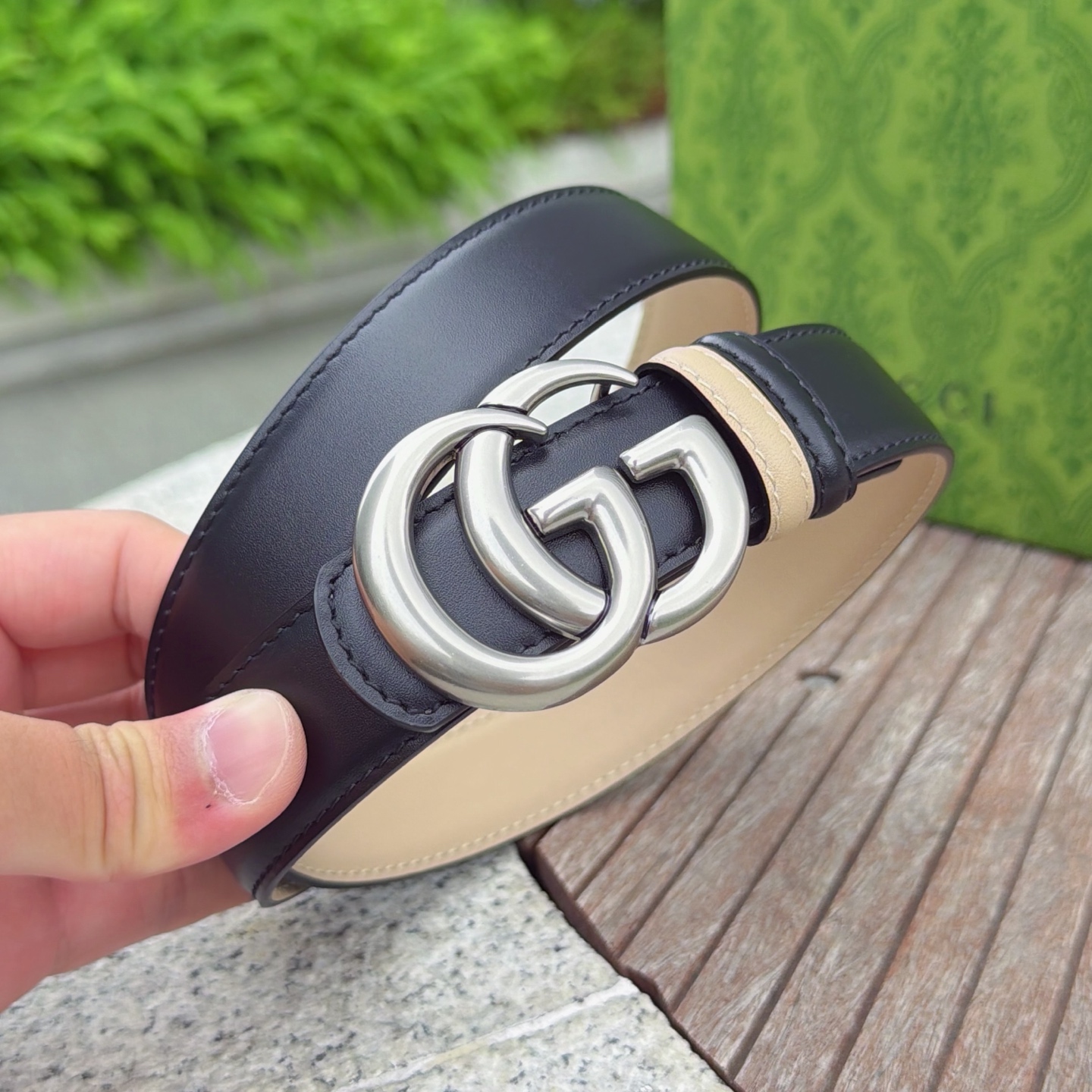 💥💥💥3.0cm 古驰 腰带，双面头层牛皮，长度：75.80.85.90.95.100.105欧，铜五金