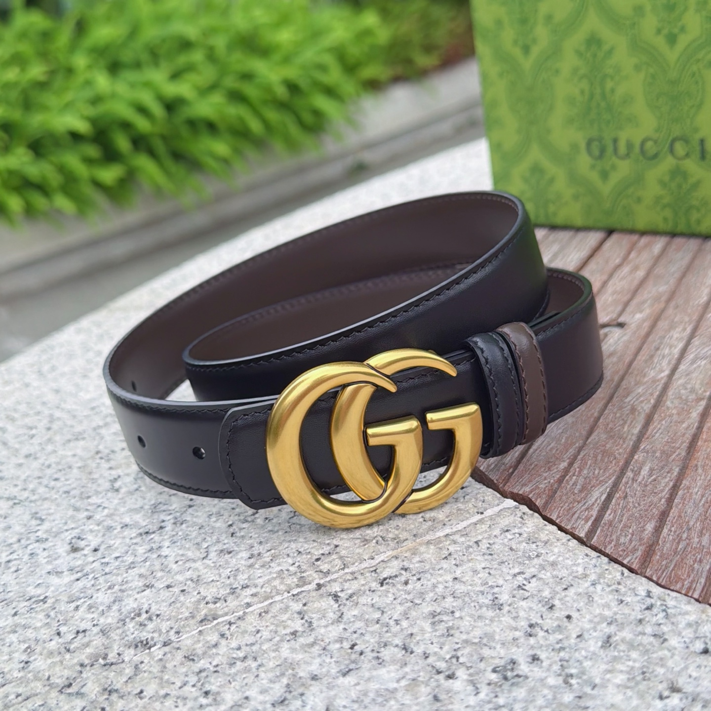 💥💥💥3.0cm 古驰 腰带，双面头层牛皮，长度：75.80.85.90.95.100.105欧，铜五金