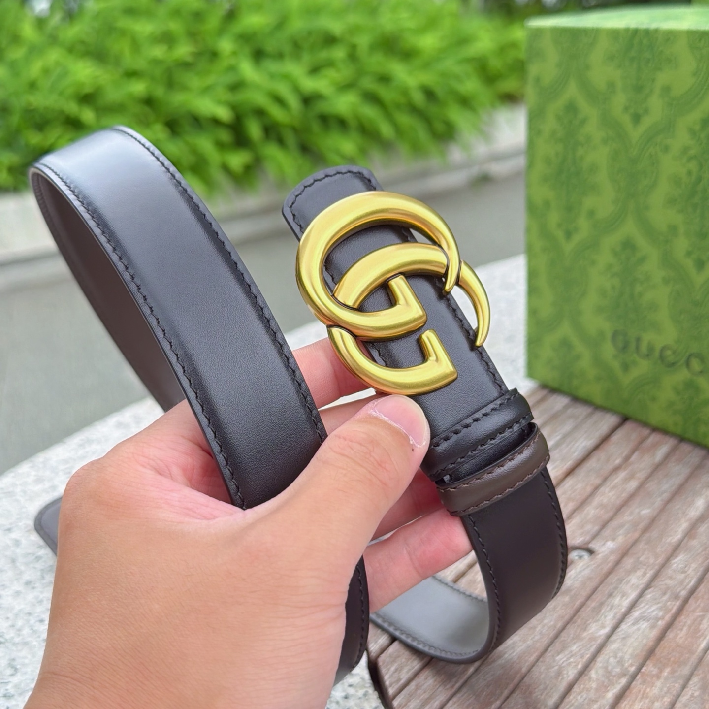 💥💥💥3.0cm 古驰 腰带，双面头层牛皮，长度：75.80.85.90.95.100.105欧，铜五金