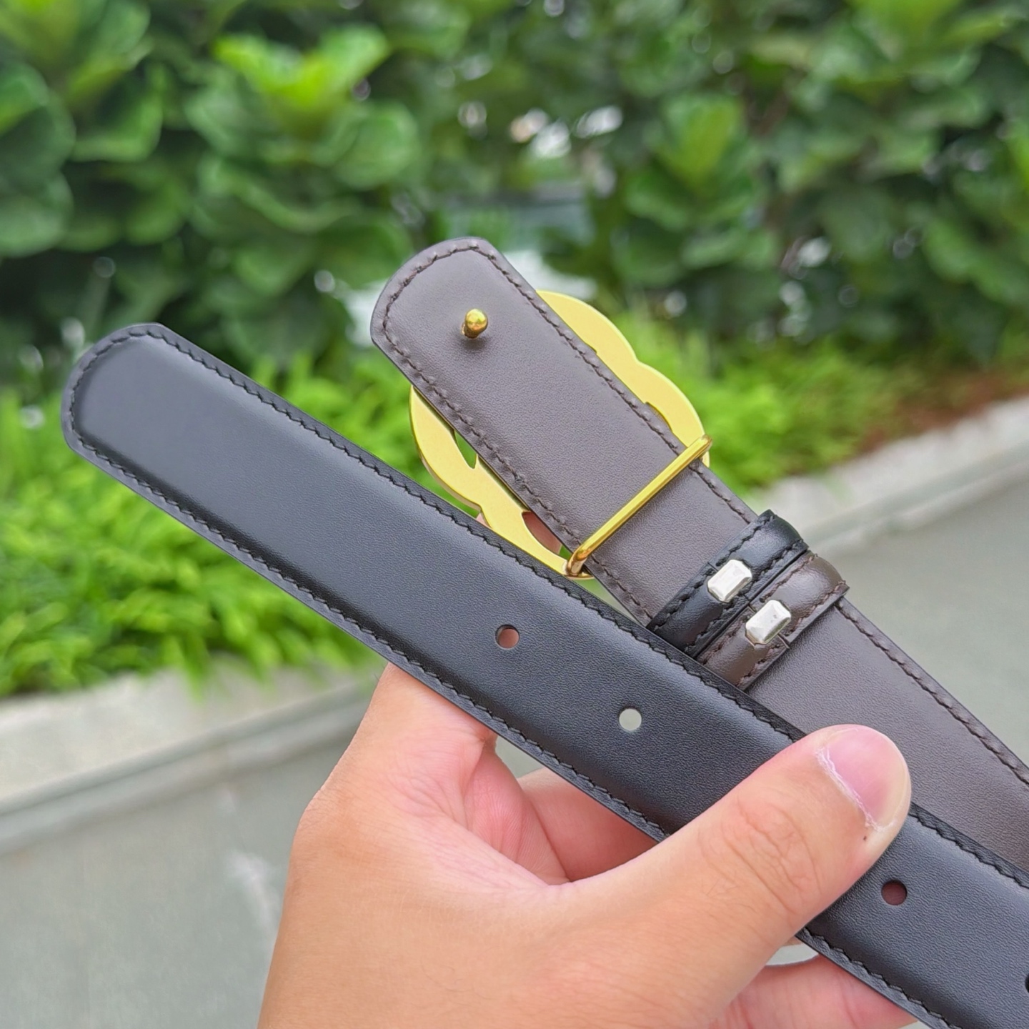 💥💥💥3.0cm 古驰 腰带，双面头层牛皮，长度：75.80.85.90.95.100.105欧，铜五金