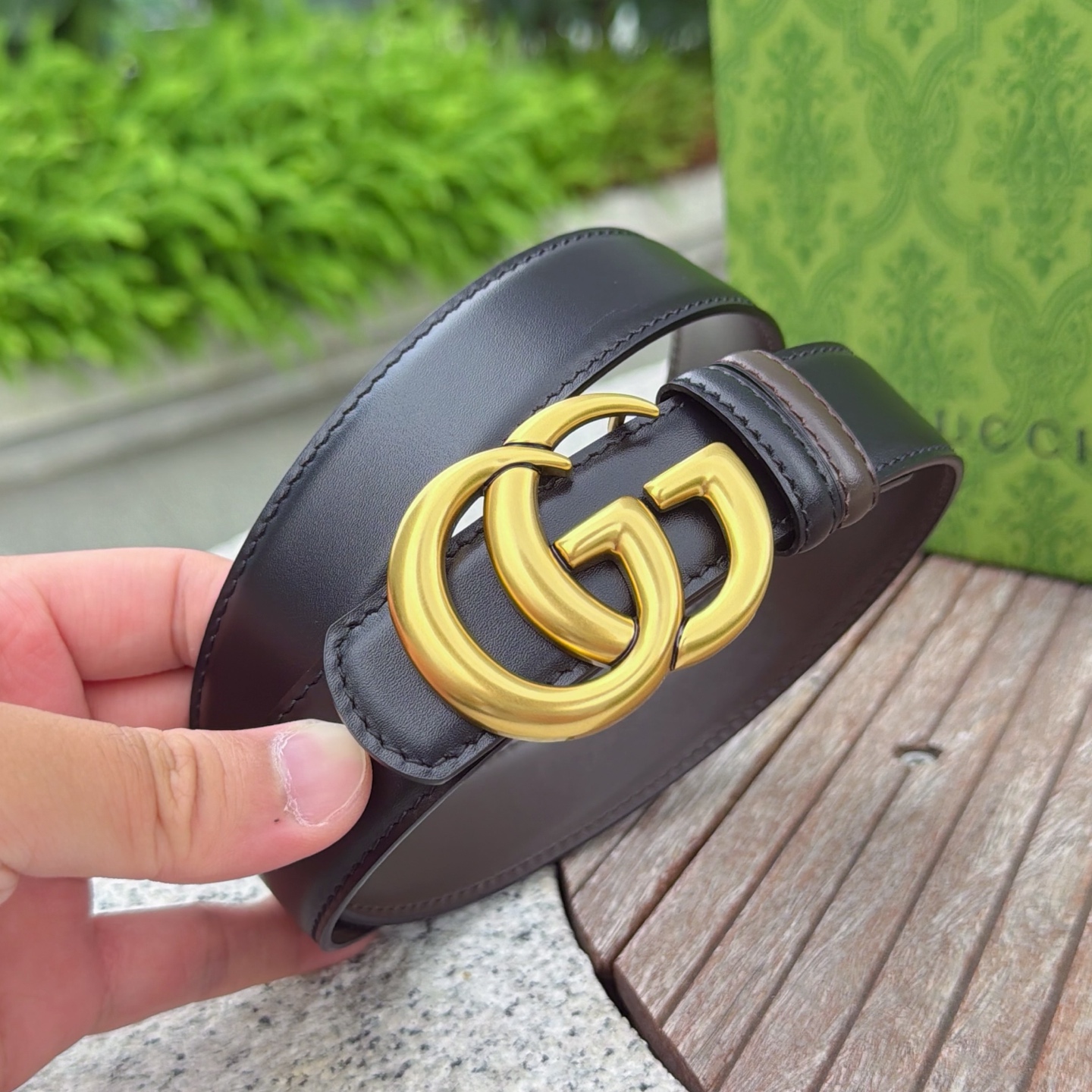 💥💥💥3.0cm 古驰 腰带，双面头层牛皮，长度：75.80.85.90.95.100.105欧，铜五金