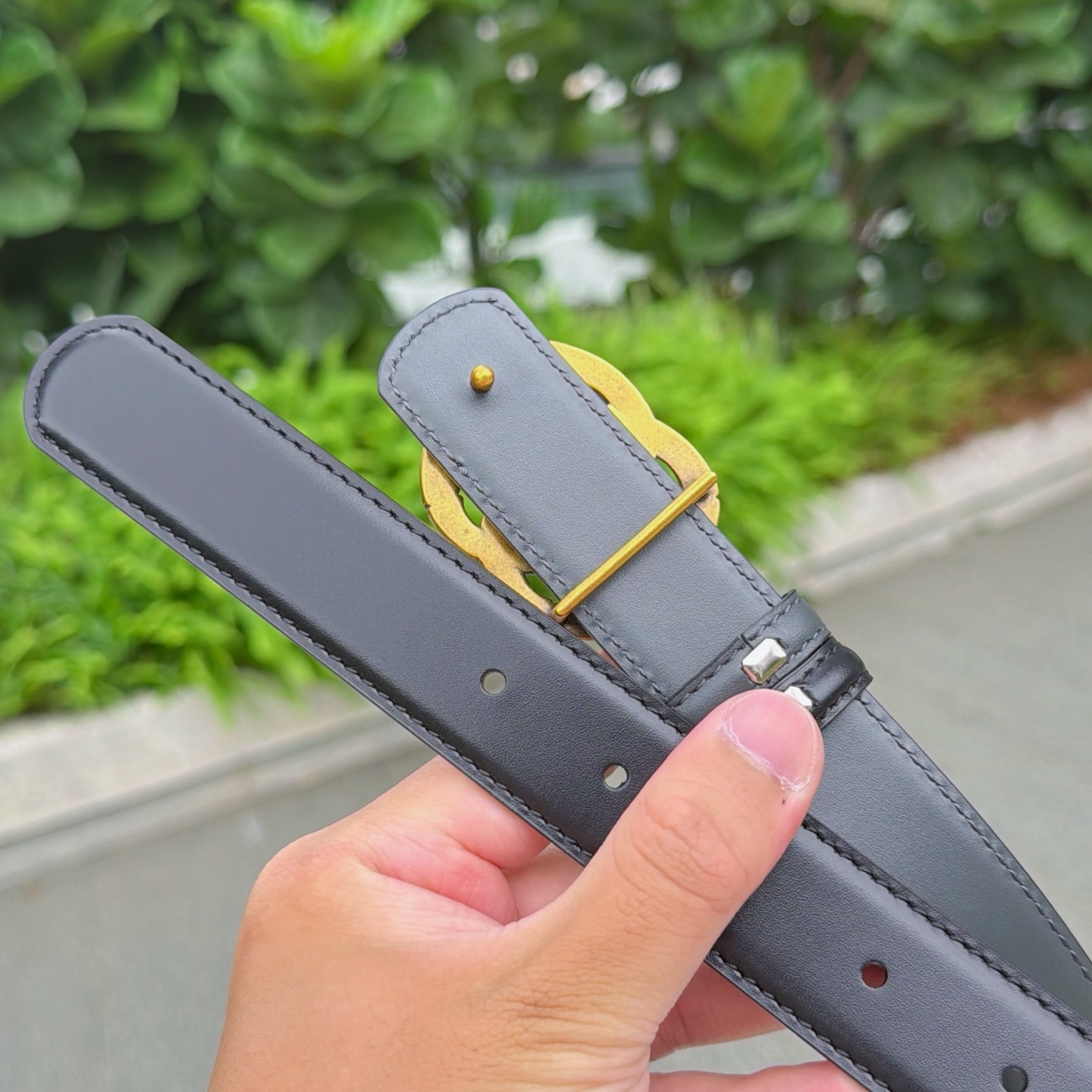 💥💥💥3.0cm 古驰 腰带，双面头层牛皮，长度：75.80.85.90.95.100.105欧，铜五金