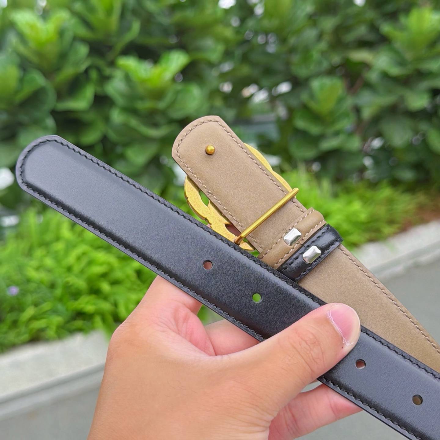 💥💥💥3.0cm 古驰 腰带，双面头层牛皮，长度：75.80.85.90.95.100.105欧，铜五金