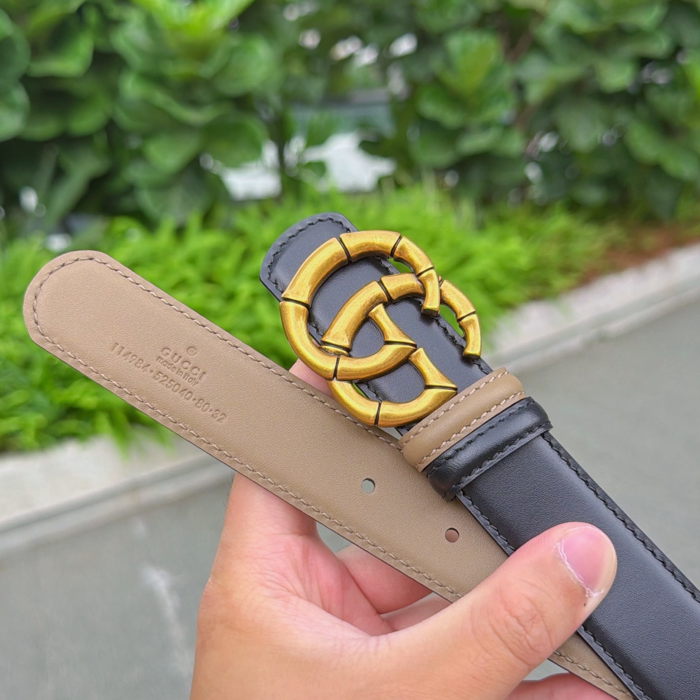 💥💥💥3.0cm 古驰 腰带，双面头层牛皮，长度：75.80.85.90.95.100.105欧，铜五金