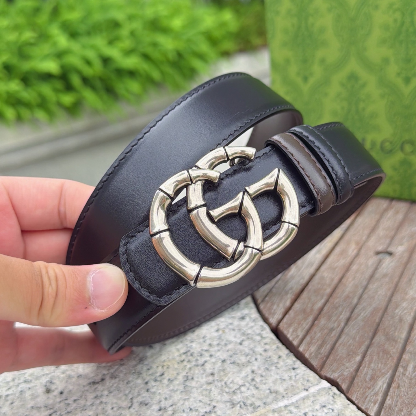 💥💥💥3.0cm 古驰 腰带，双面头层牛皮，长度：75.80.85.90.95.100.105欧，铜五金