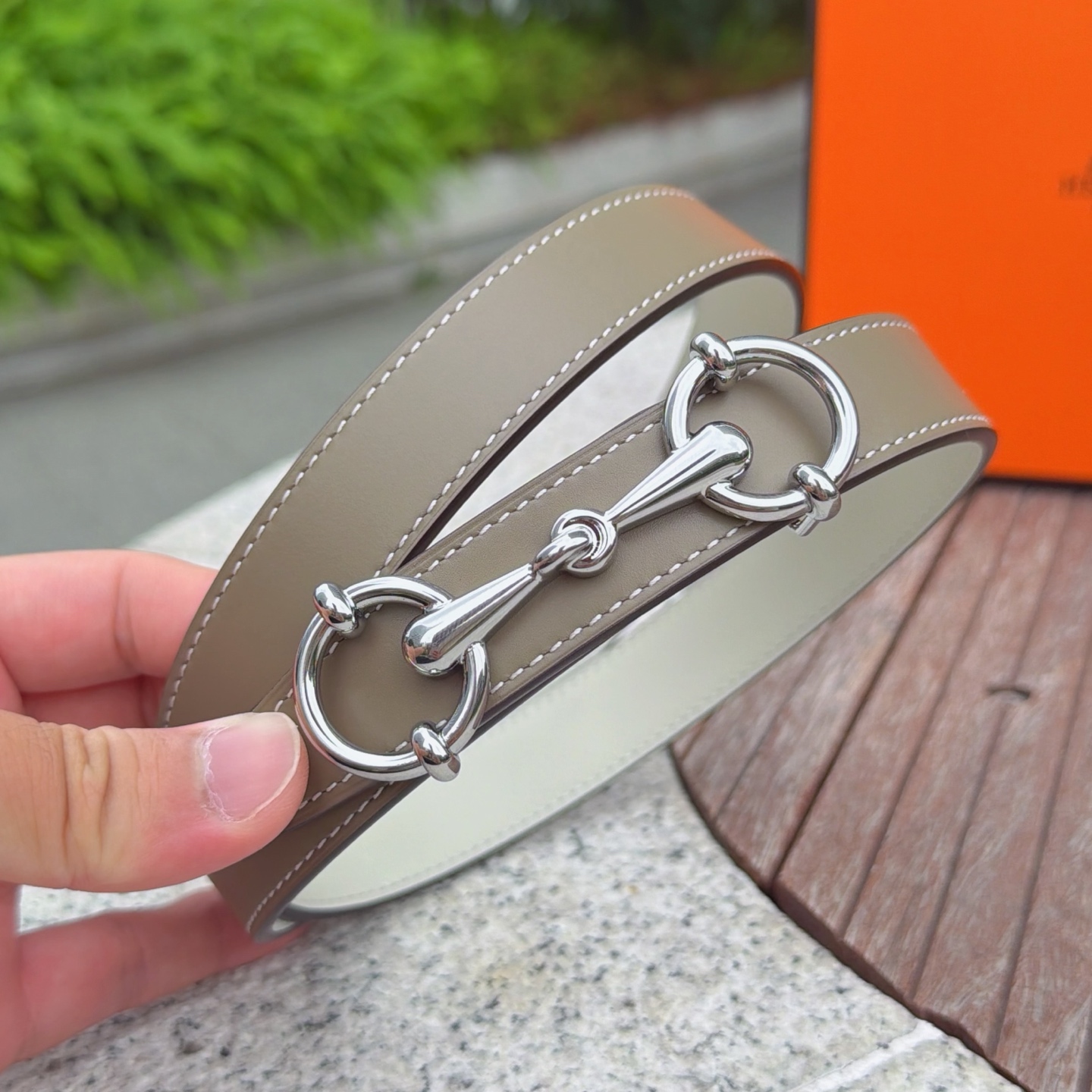 💥💥💥2.5cm爱马仕腰带，双面头层牛皮，长度：75.80.85.90.95.100.105.110欧，