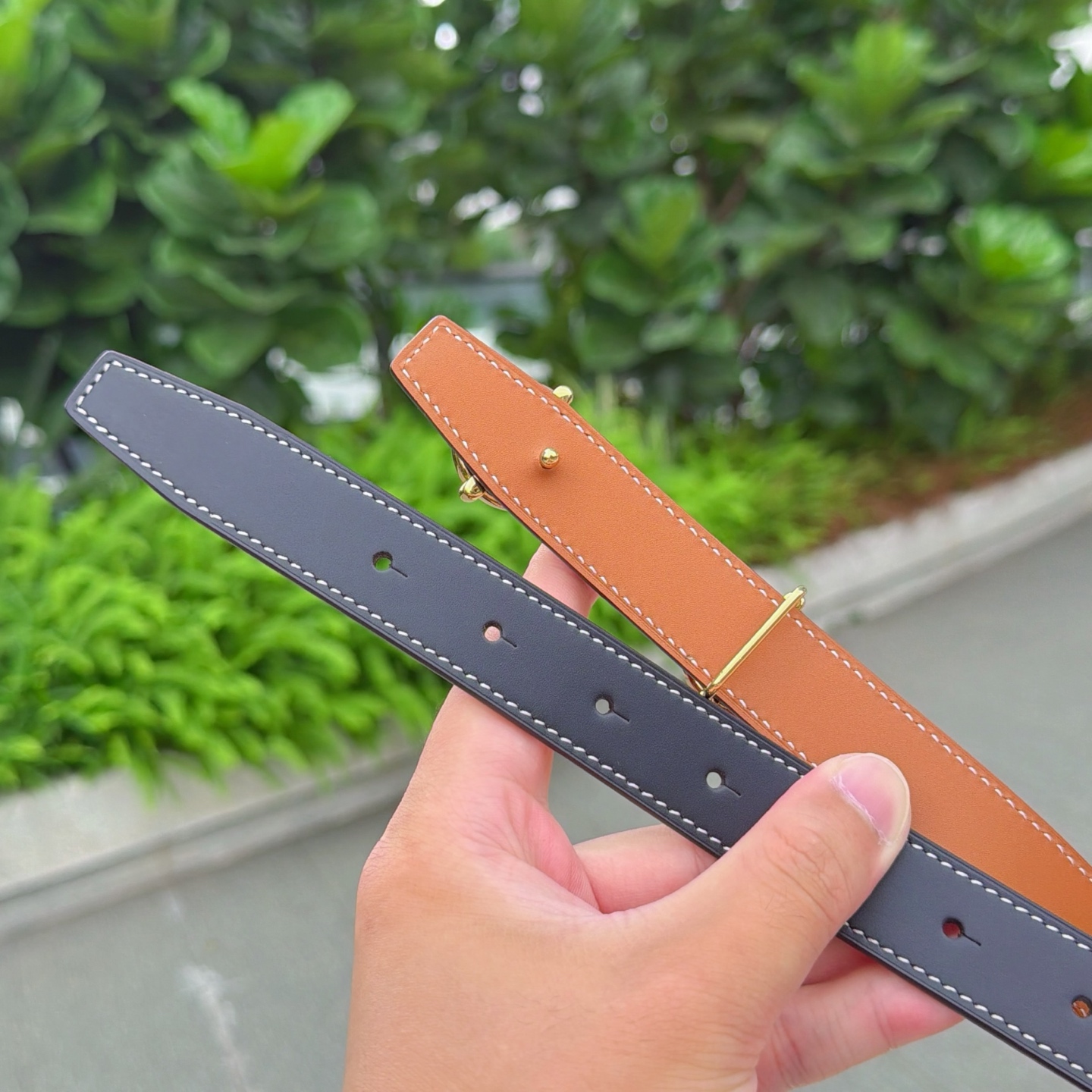 💥💥💥2.5cm爱马仕腰带，双面头层牛皮，长度：75.80.85.90.95.100.105.110欧，