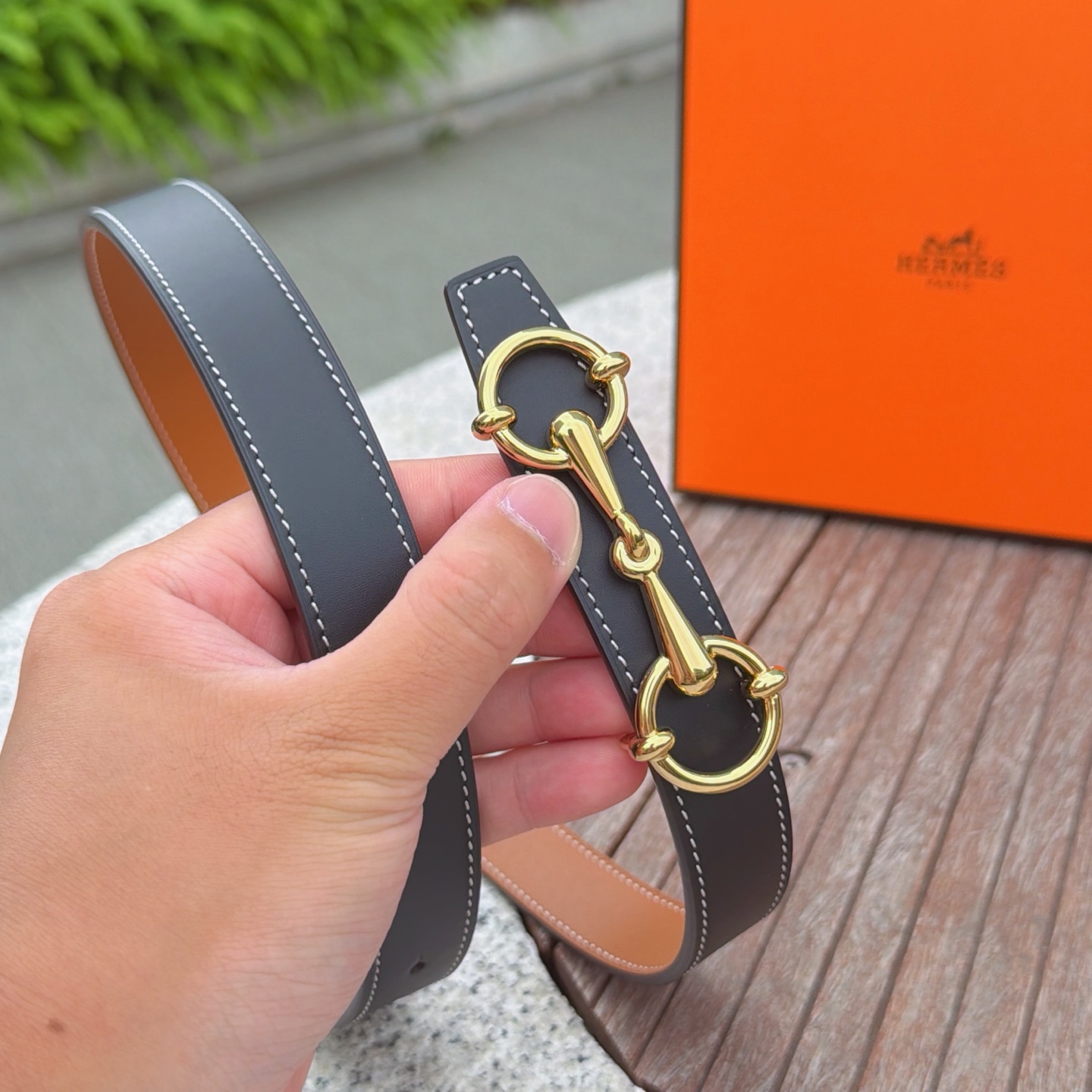 💥💥💥2.5cm爱马仕腰带，双面头层牛皮，长度：75.80.85.90.95.100.105.110欧，