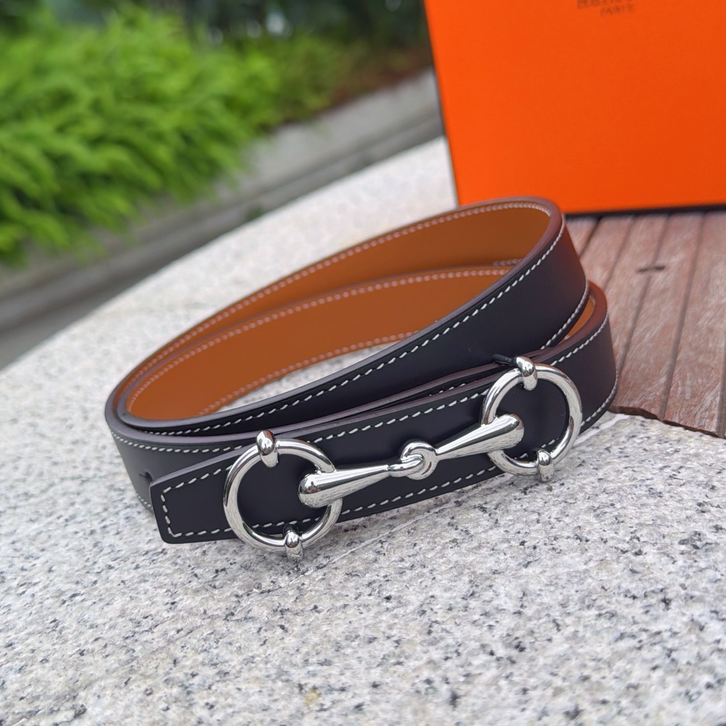 💥💥💥2.5cm爱马仕腰带，双面头层牛皮，长度：75.80.85.90.95.100.105.110欧，