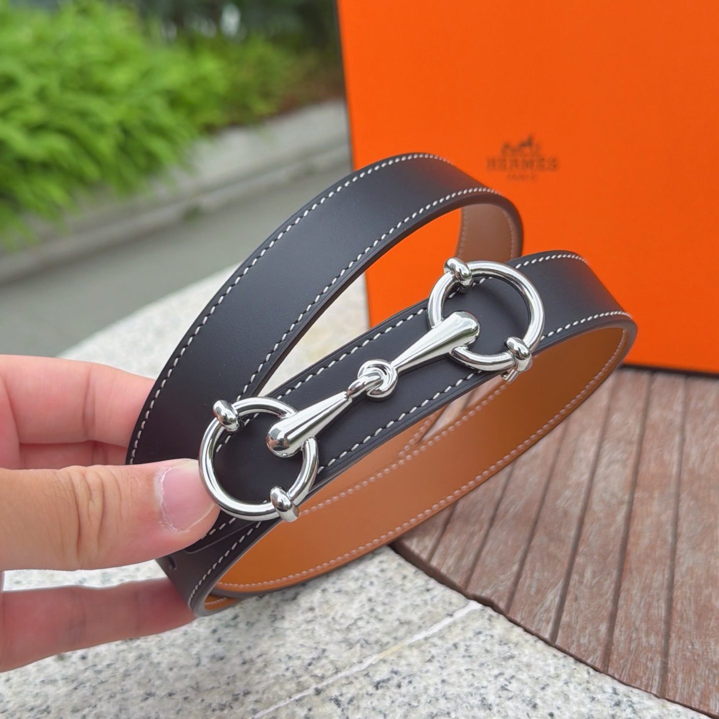 💥💥💥2.5cm爱马仕腰带，双面头层牛皮，长度：75.80.85.90.95.100.105.110欧，