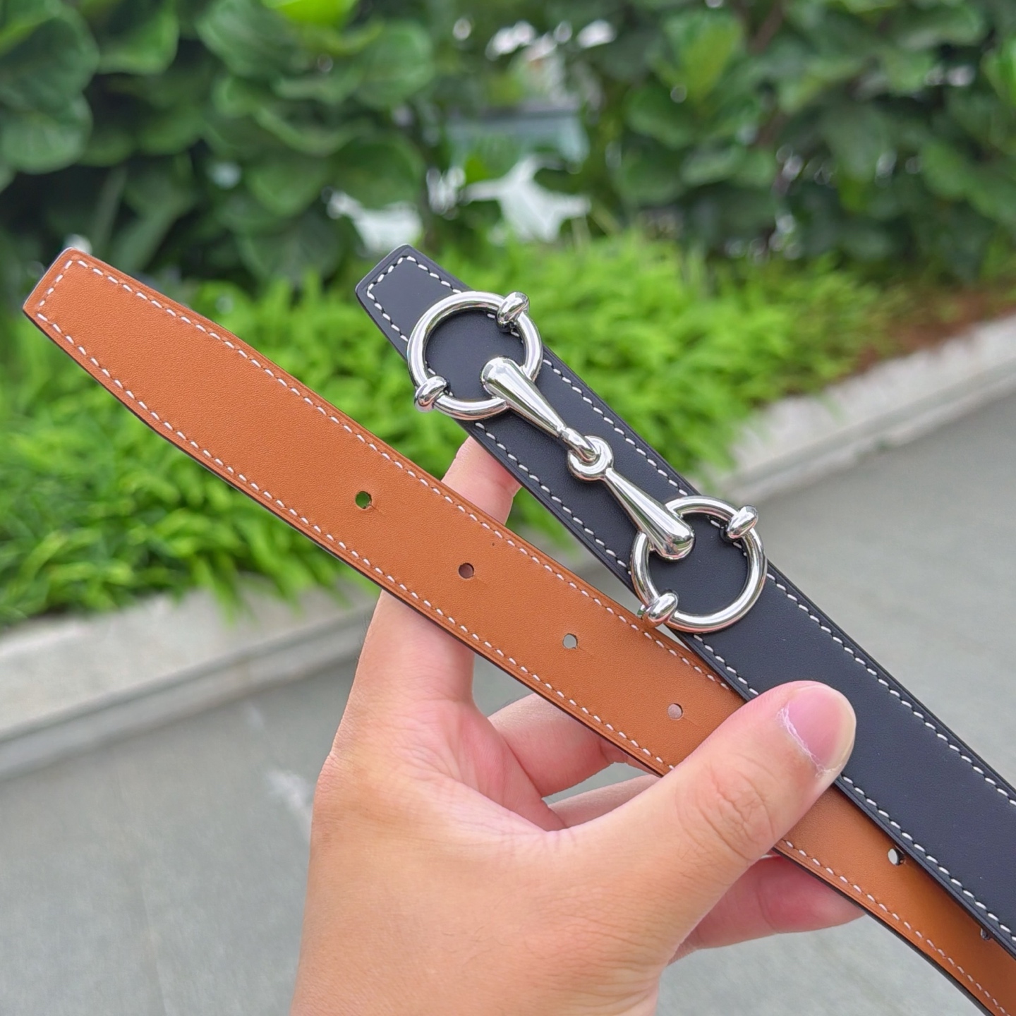 💥💥💥2.5cm爱马仕腰带，双面头层牛皮，长度：75.80.85.90.95.100.105.110欧，