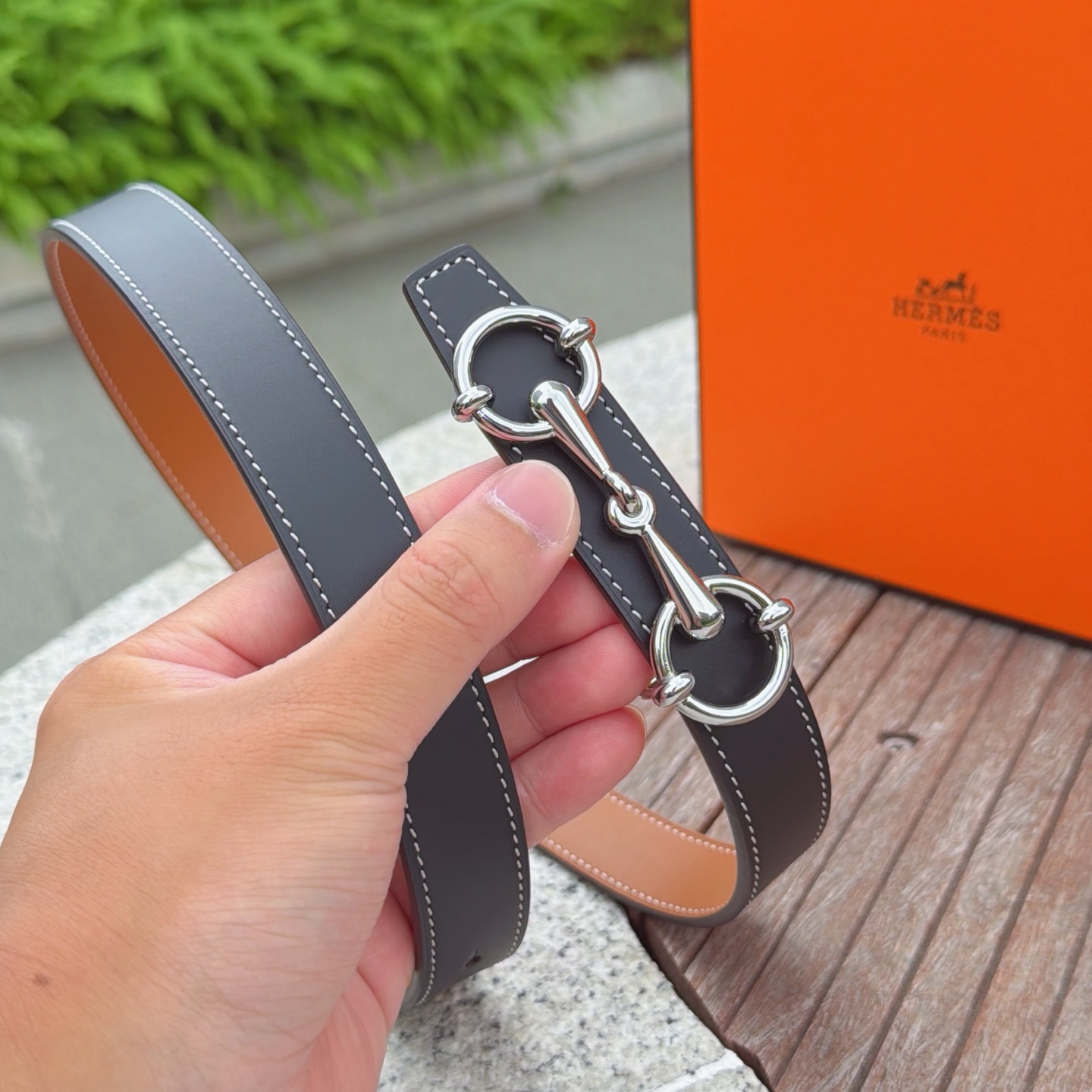 💥💥💥2.5cm爱马仕腰带，双面头层牛皮，长度：75.80.85.90.95.100.105.110欧，