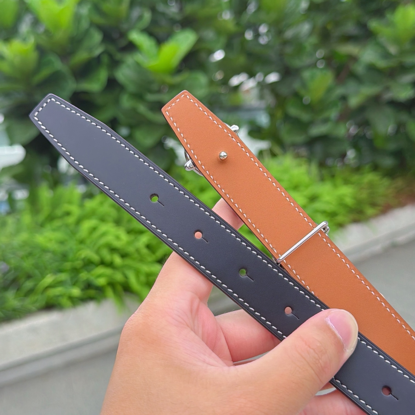 💥💥💥2.5cm爱马仕腰带，双面头层牛皮，长度：75.80.85.90.95.100.105.110欧，