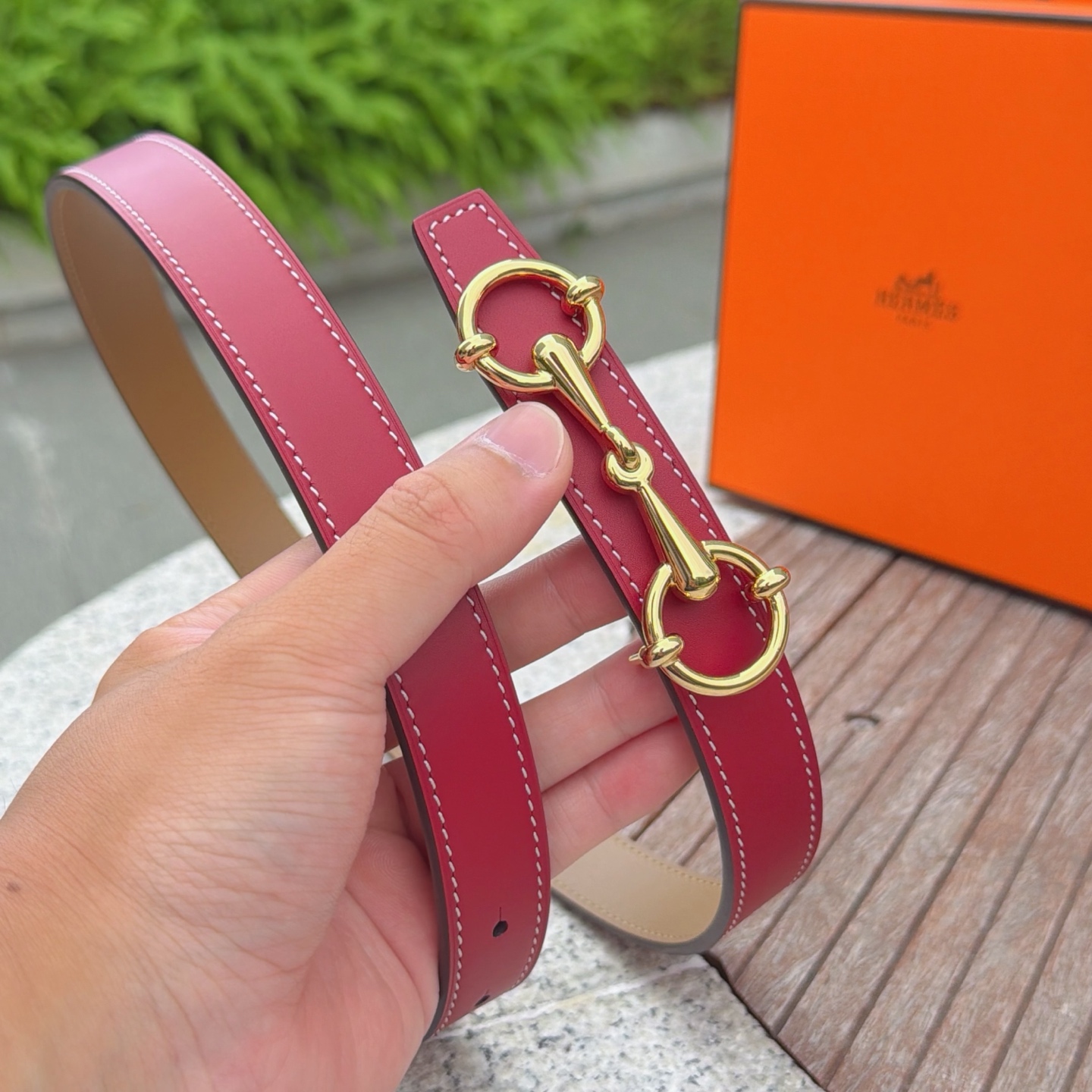 💥💥💥2.5cm爱马仕腰带，双面头层牛皮，长度：75.80.85.90.95.100.105.110欧，