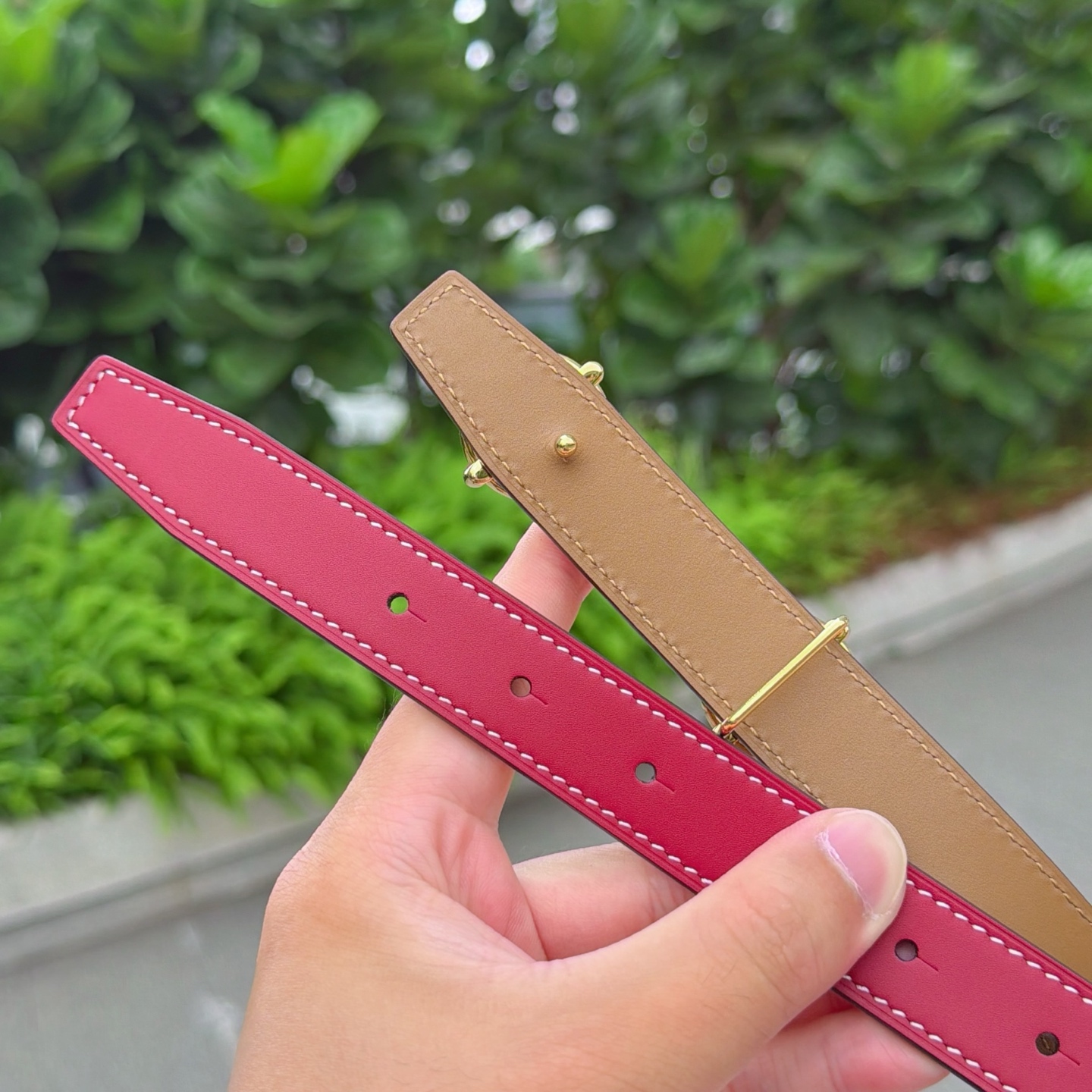 💥💥💥2.5cm爱马仕腰带，双面头层牛皮，长度：75.80.85.90.95.100.105.110欧，